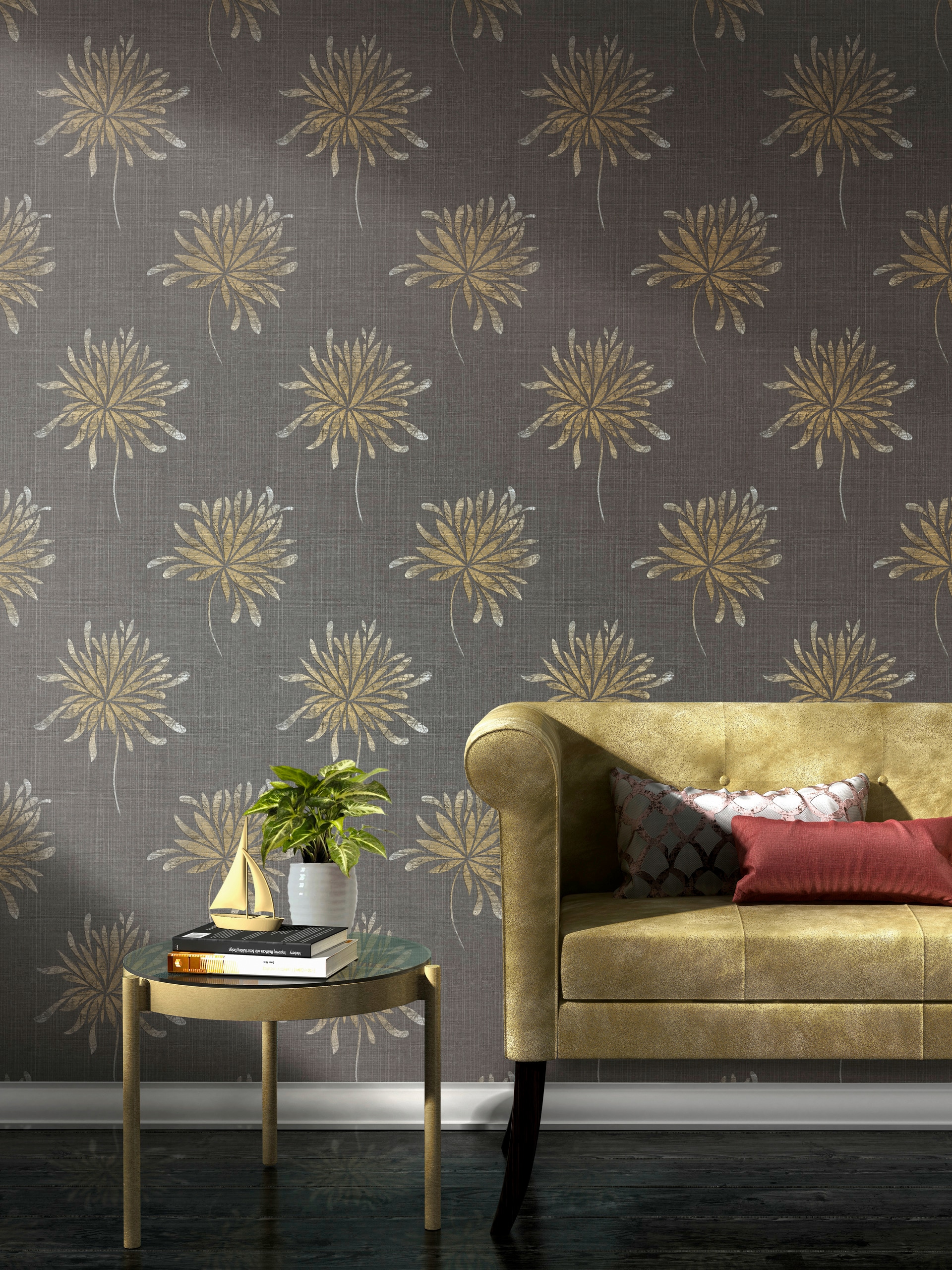 Rasch Vliestapete »Andy Wand« floral | geblümt | metallic strukturiert gut lichtbeständig, hochwaschbeständig