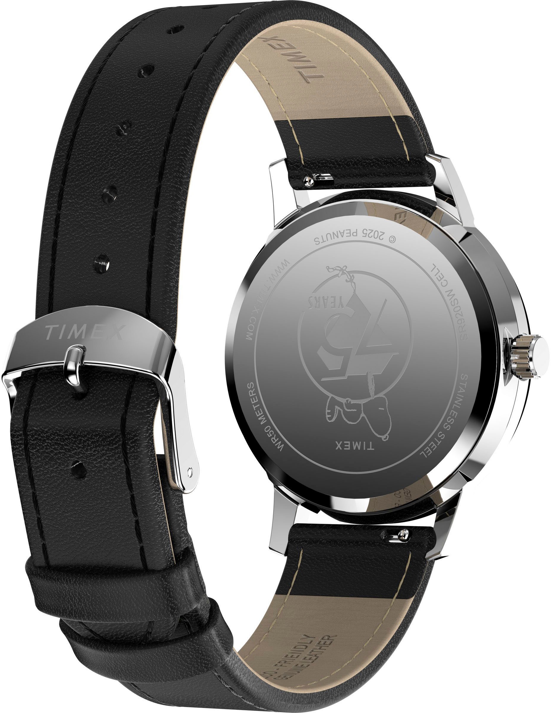 Timex Quarzuhr »PEANUTS MARLIN«, Armbanduhr, Herrenuhr, Damenuhr,Lederarmband