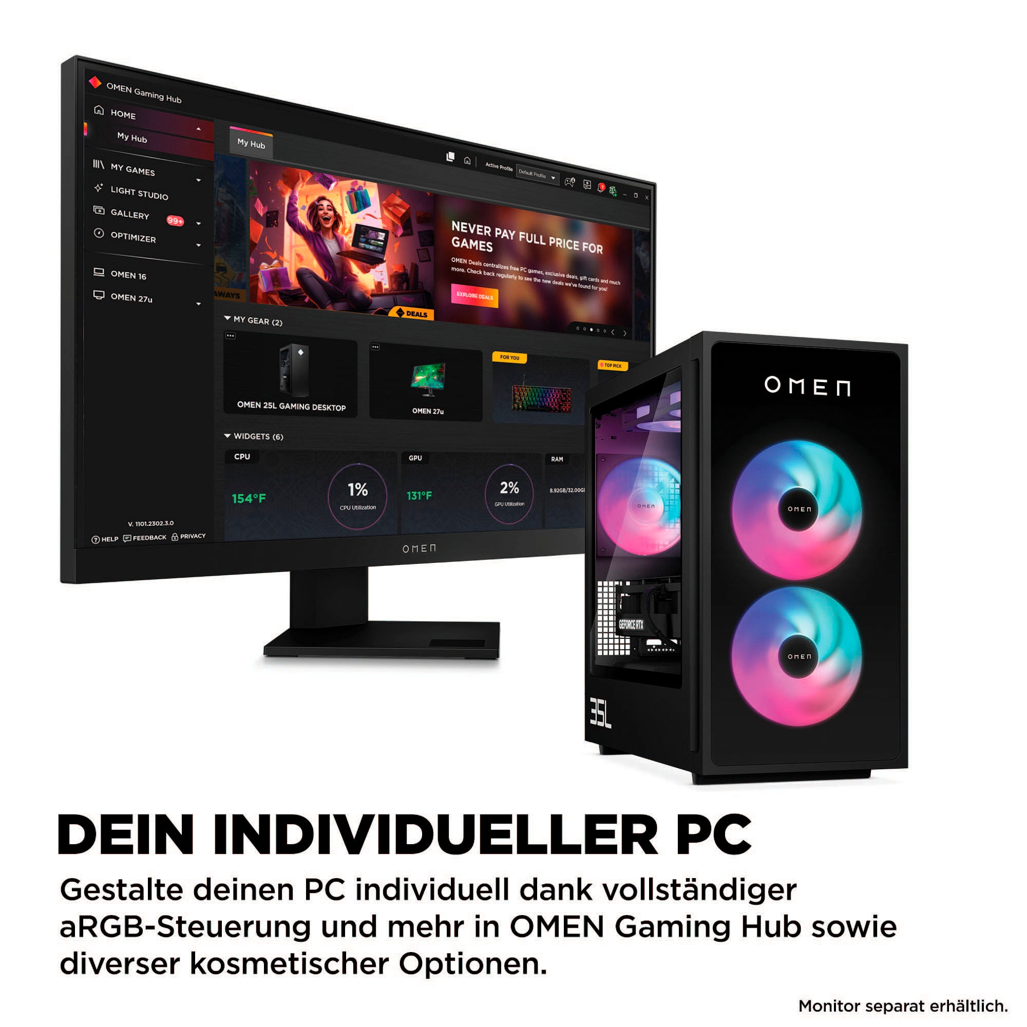 HP Gaming-PC »OMEN GT16-0083ng«