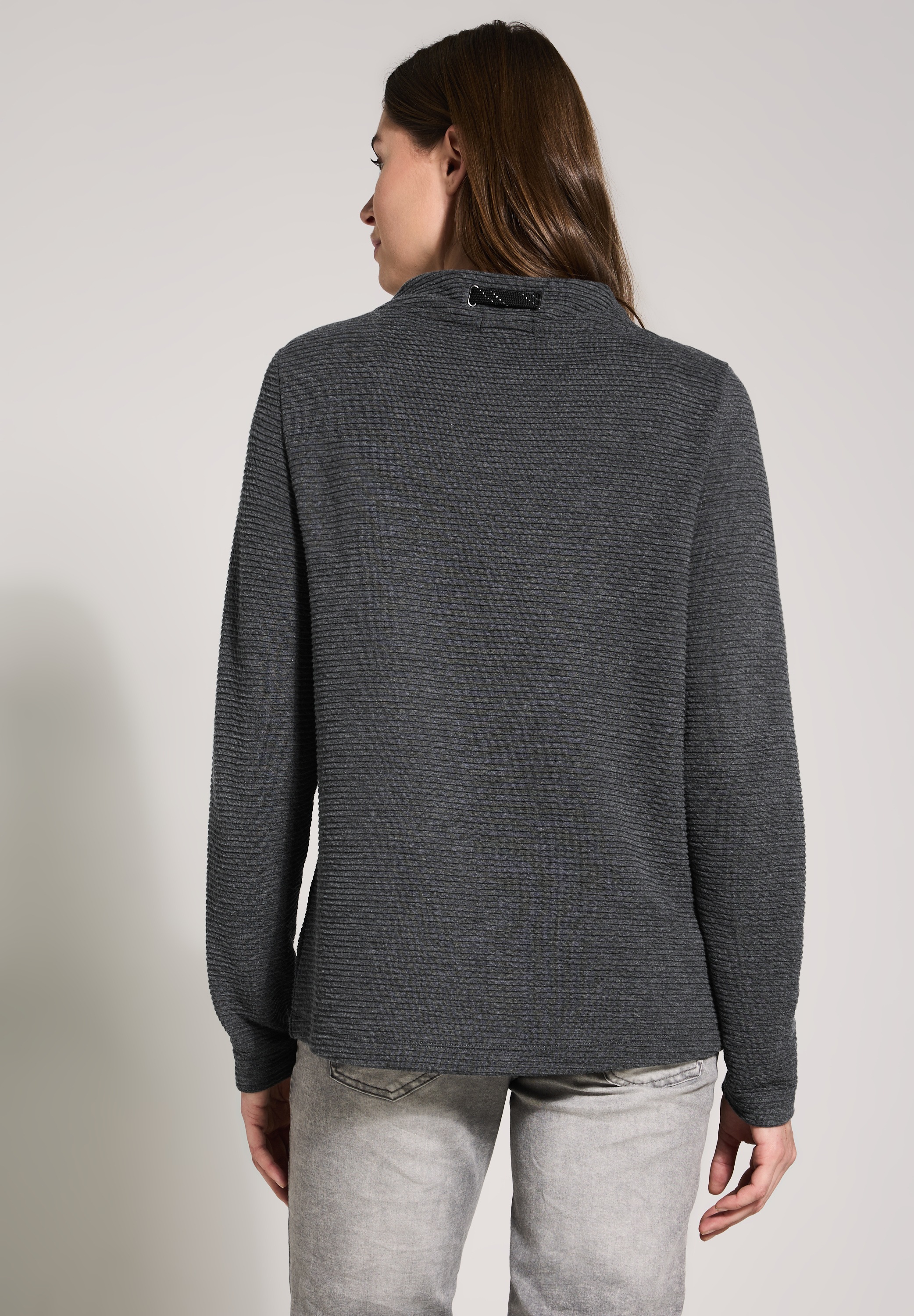 Cecil Sweatshirt, mit Tunnelzugband am Kragen