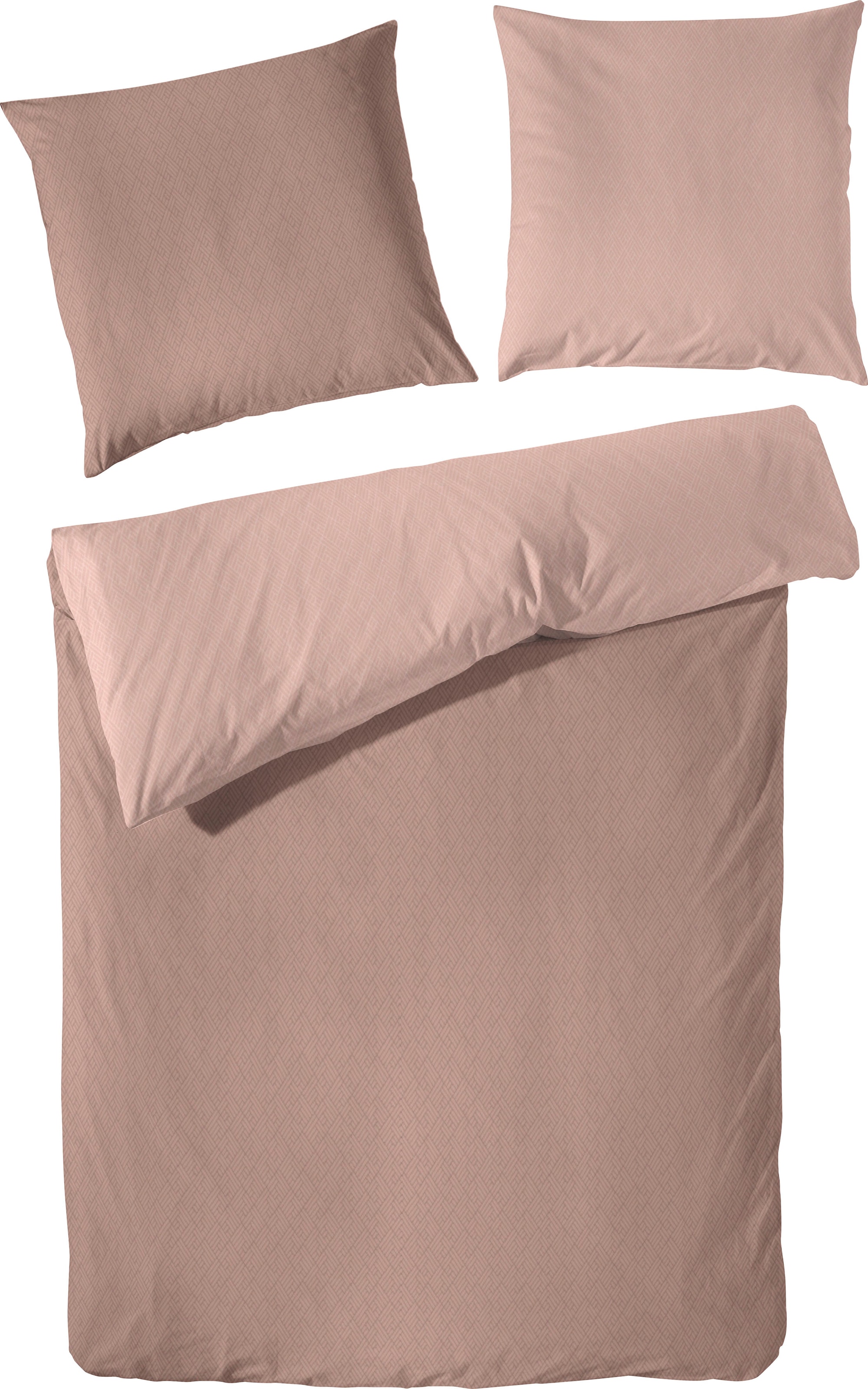 Primera Wendebettwäsche "Kate" 3 Stk. mit Two-Tone-Optik, feines Grafik-Mus günstig online kaufen