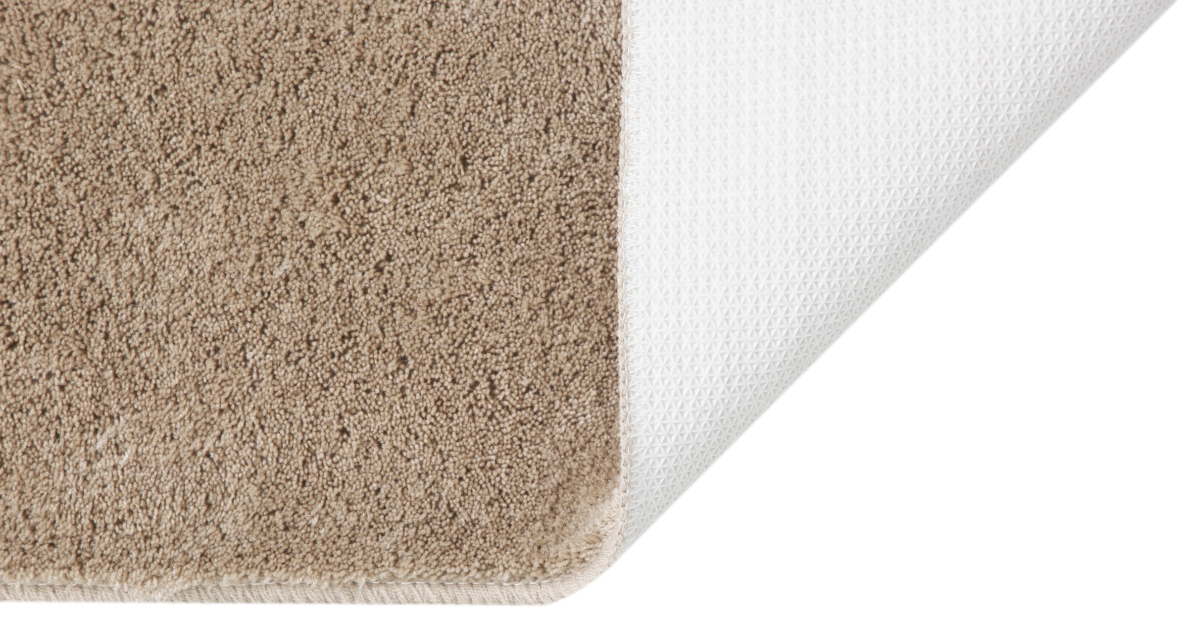 my home Badematte »Merida Kurzflor, Badteppich, Badvorleger, Badezimmer Teppich«, rutschhemmend beschichtet, fußbodenheizungsgeeignet-schnell trocknend-strapazierfähig, Badematten, Uni Farben, als halbrund und rechteckig erhältlich