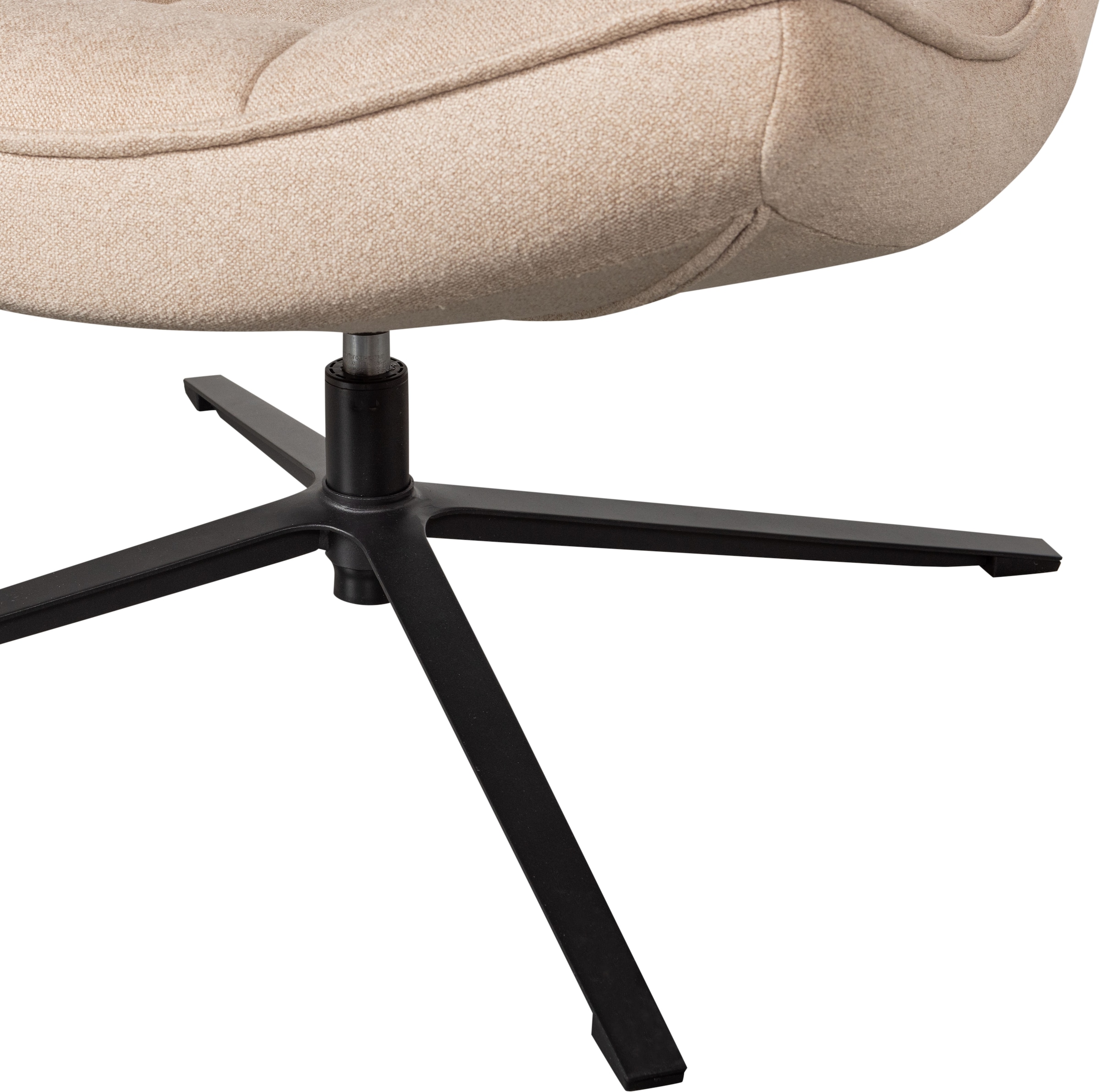 WOOOD Drehsessel »Maudi«, Metallgestell, gepolstert mit gewebtem Stoff, H 84 cm x B 74 cm
