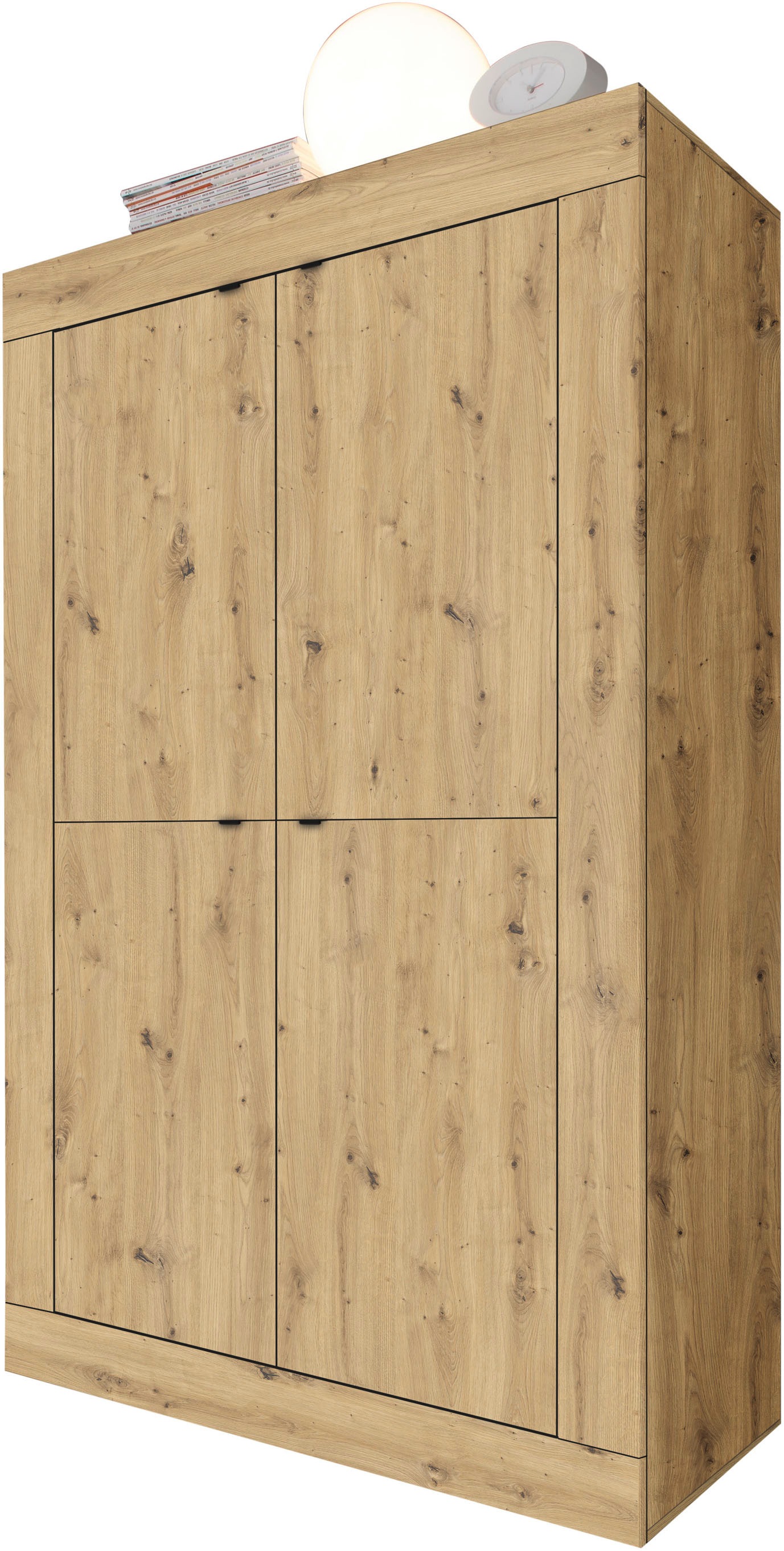 Home affaire Highboard "Basic Höhe 162 cm, Breite 102 cm, Kommode 4 Türen, günstig online kaufen