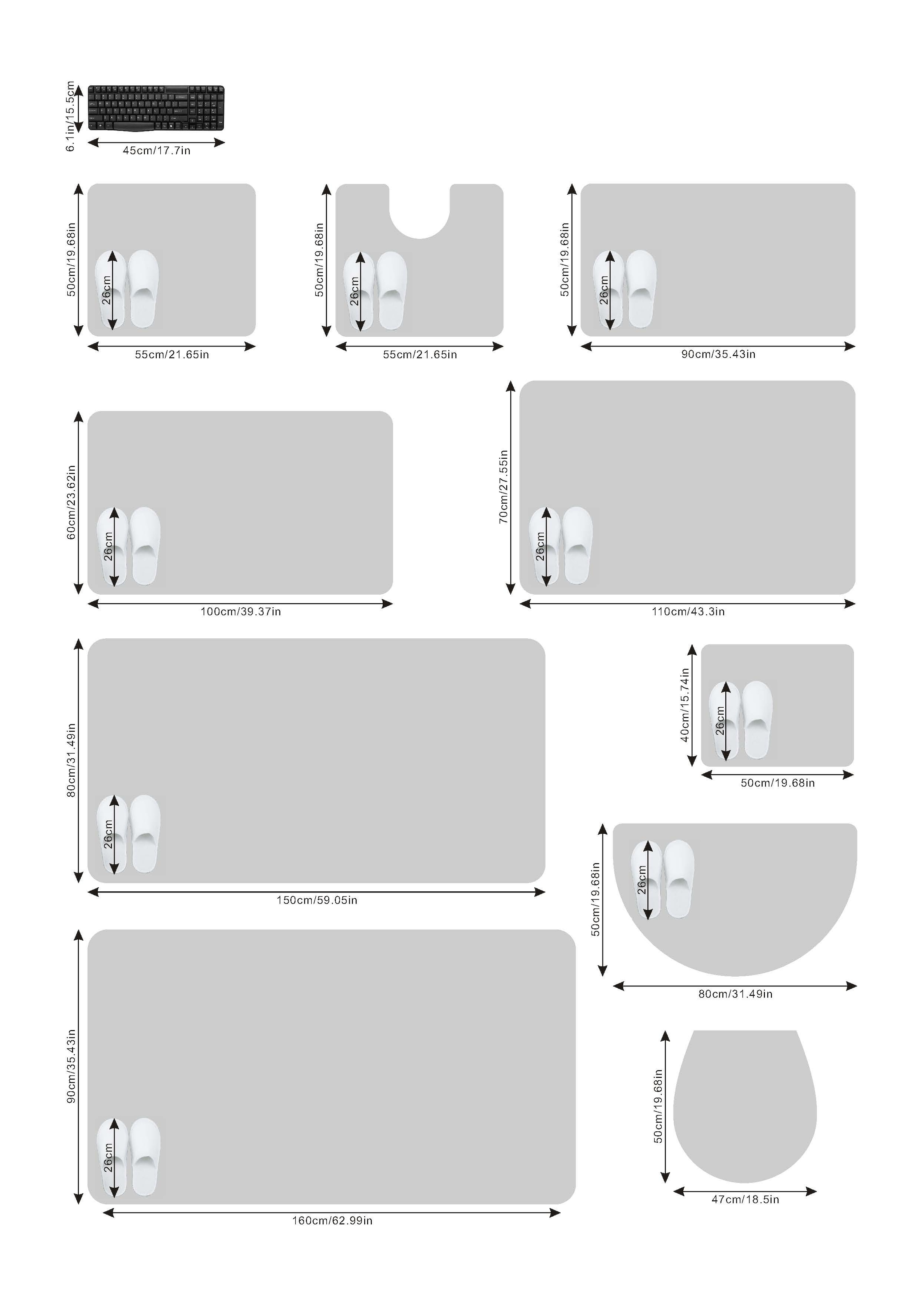 my home Badematte »Merida«, Höhe 32 mm, rutschhemmend beschichtet, fußbodenheizungsgeeignet-schnell trocknend-strapazierfähig, Badteppich, Uni Farben, rechteckig, rund & als 2-tlg. Set erhältlich