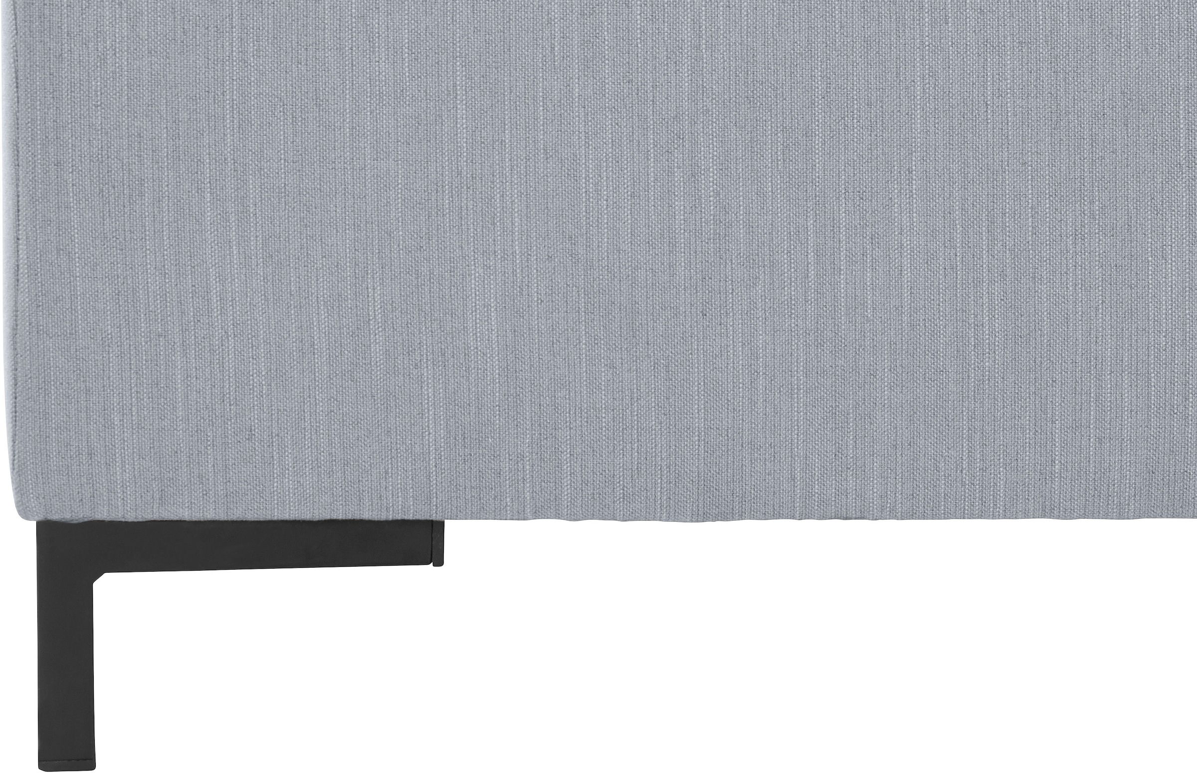 OTTO products Ecksofa »Grazzo L-Form«, hochwertige Stoffe aus recyceltem Material, Steppung im Sitzbereich