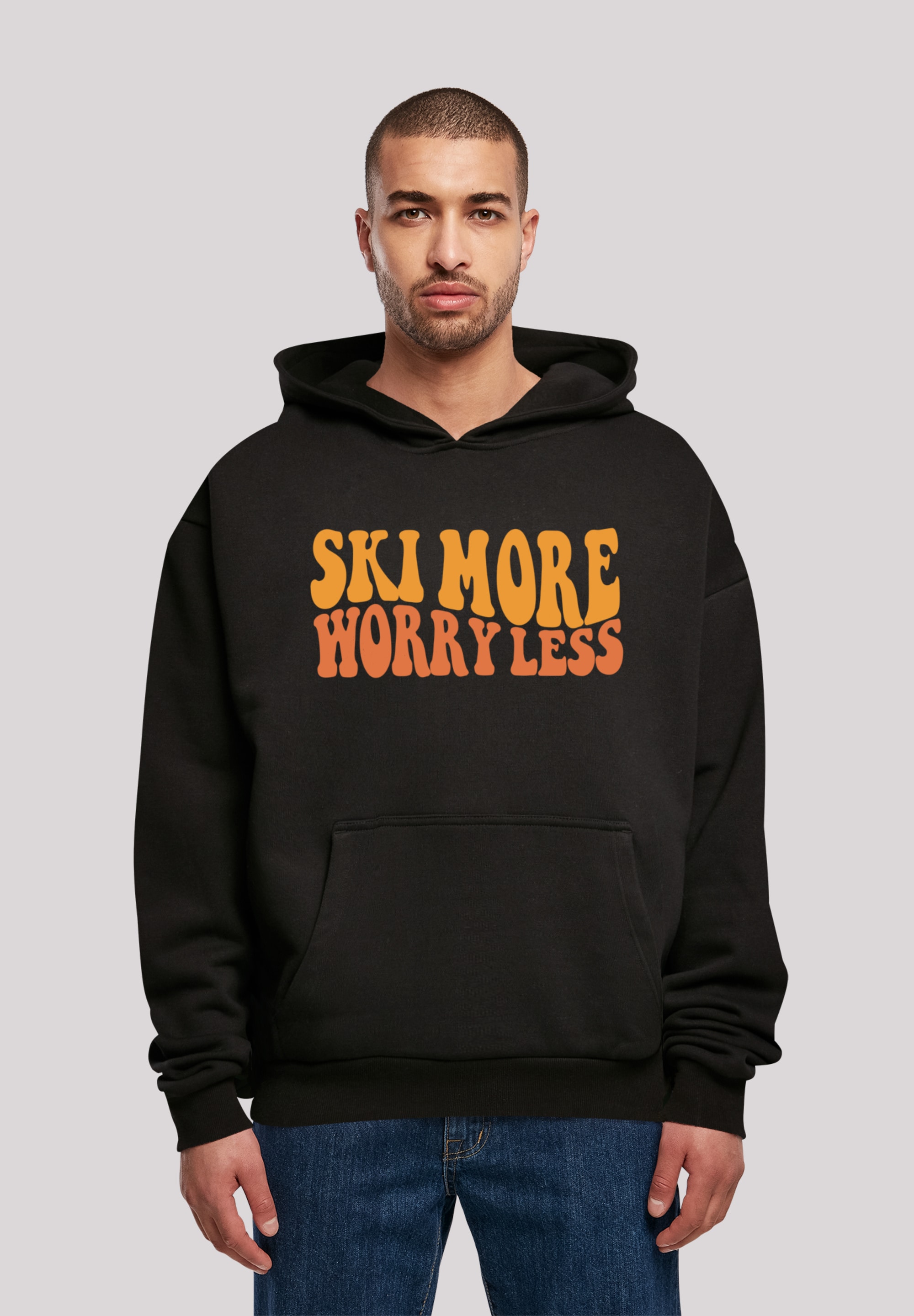 F4NT4STIC Kapuzenpullover "Ski More Worry Less", Premium Qualität günstig online kaufen