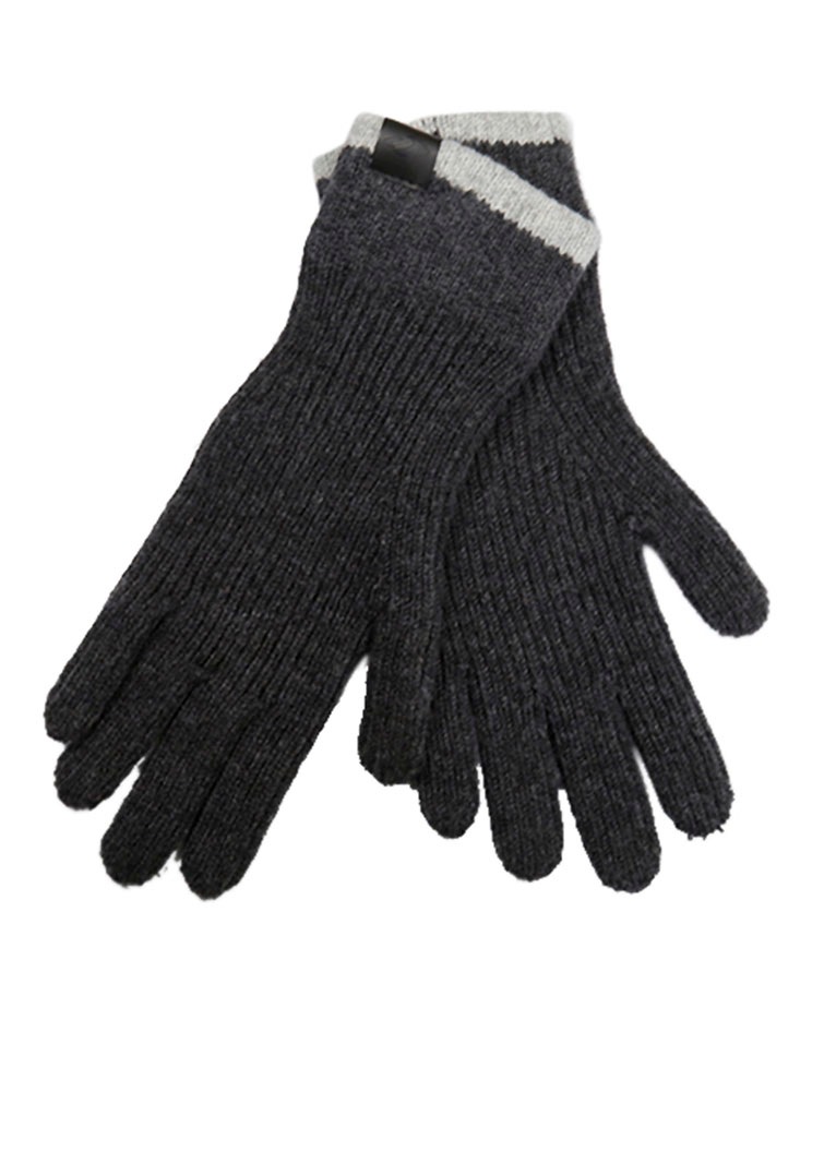 chillouts Strickhandschuhe, Handschuhe gestrickt, Fingerhandschuhe mit Kontrastrand
