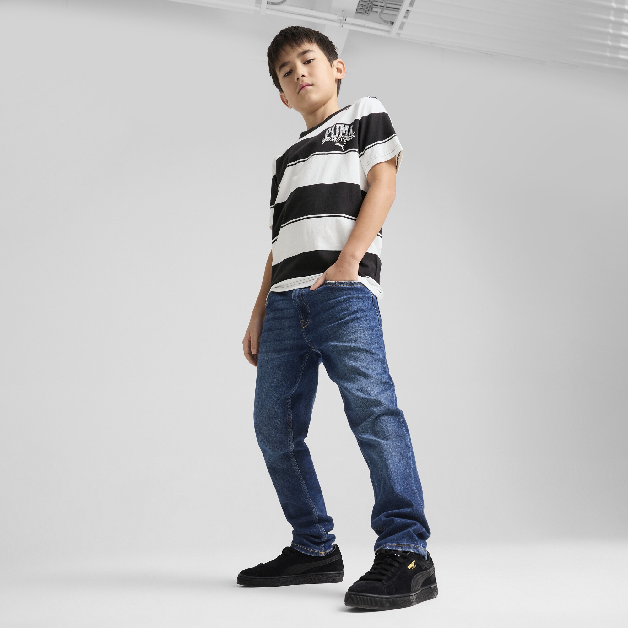 PUMA T-Shirt »PUMA Class Gestreiftes T-Shirt Jungen«
