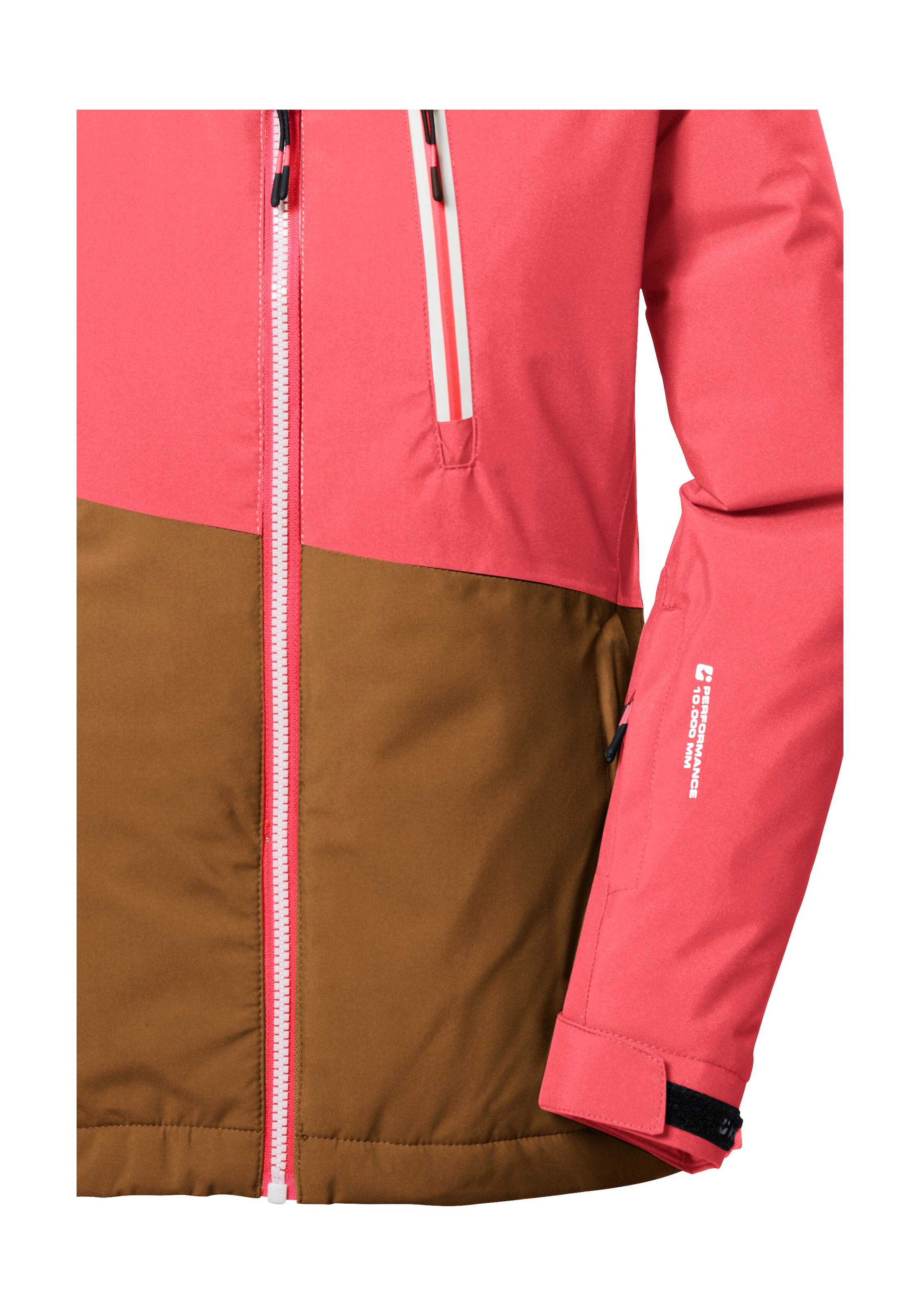 Killtec Skijacke »KSW 331 GRLS SKI JCKT«, Atmungsaktive, wasserdichte Jacke mit Fleece-Innenseite, Skipasstasche