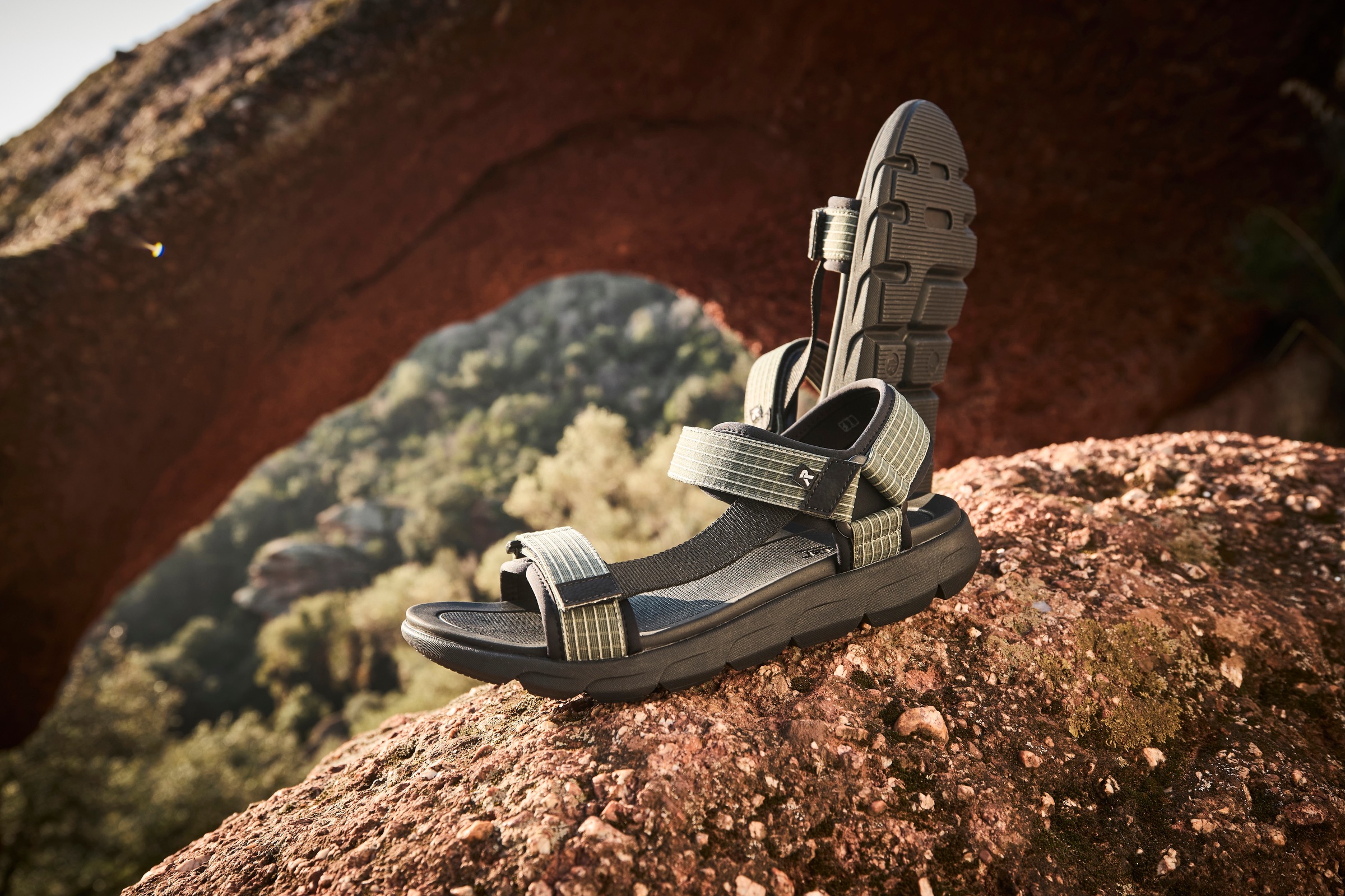 Thumbnail - RIEKER Sport Sandale "Orlando" Outdoorsandale, Sommerschuh, Maschinenwäsche, mit weichem Fußbett