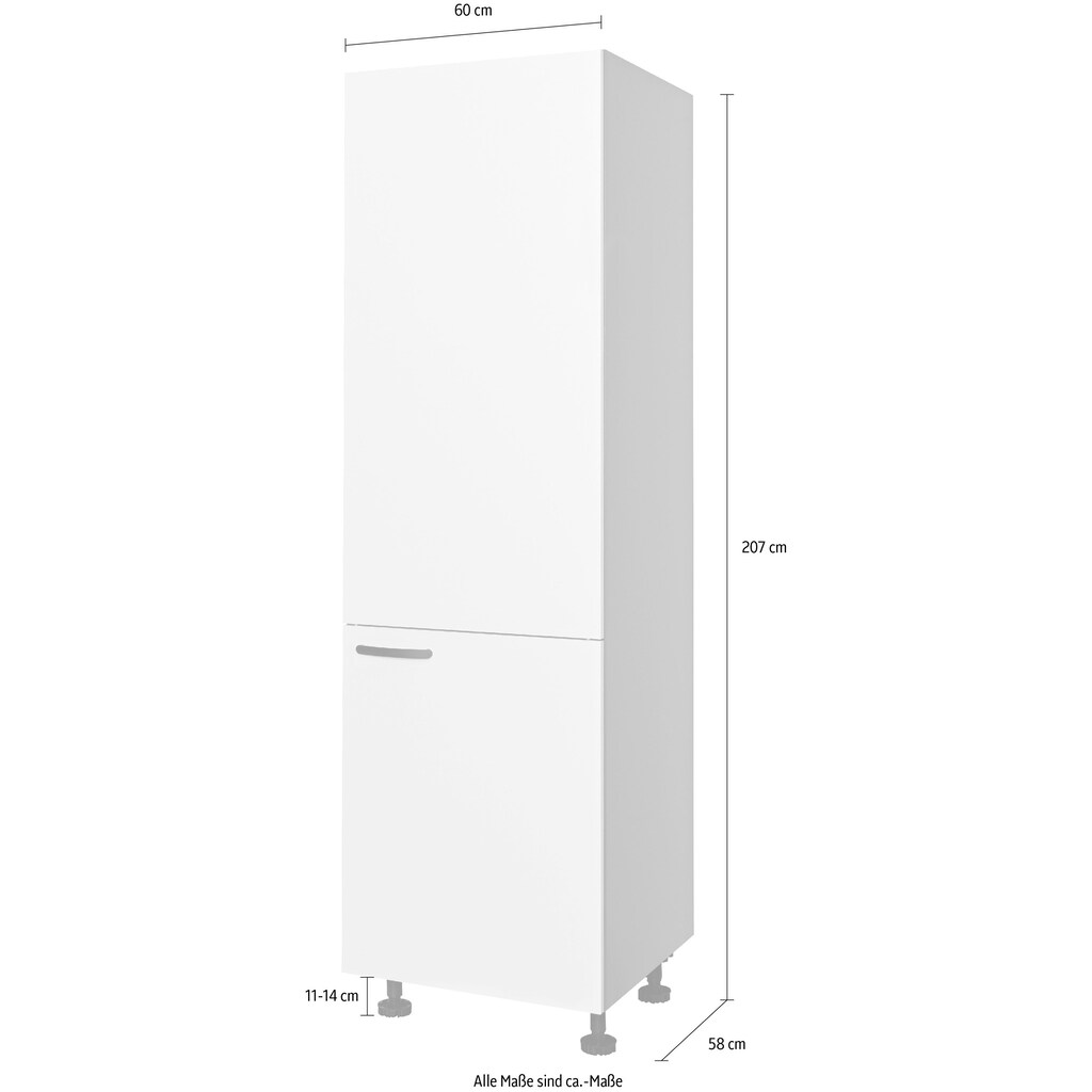 Express Küchen Vorratsschrank »ARTA«, vormontiert, Breite 60 cm, Höhe 207 cm