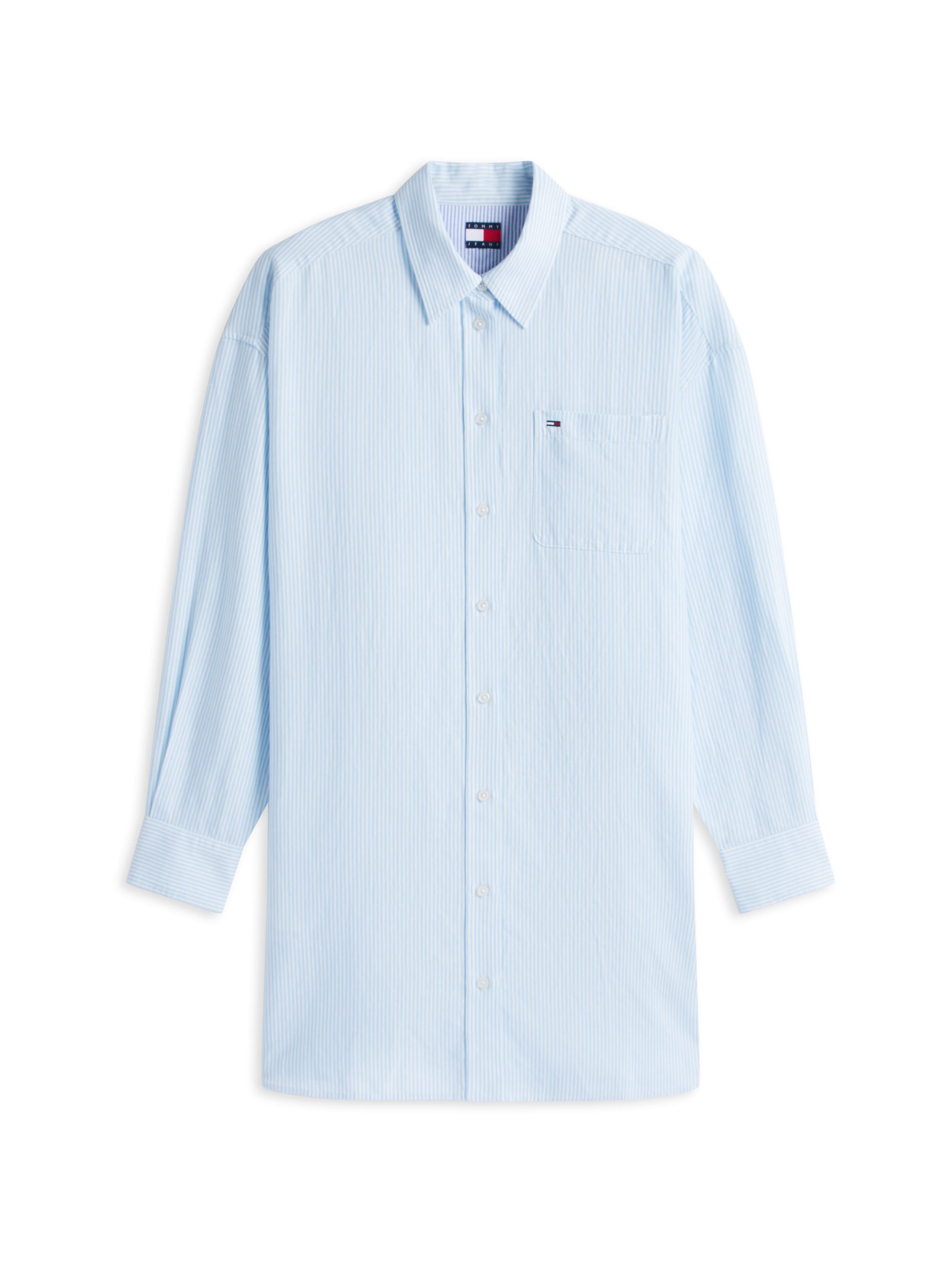 Tommy Jeans Hemdblusenkleid »TJW LINEN SHIRT DRESS EXT« Brusttasche | Eingrifftaschen Oversized, mit Knopfleiste