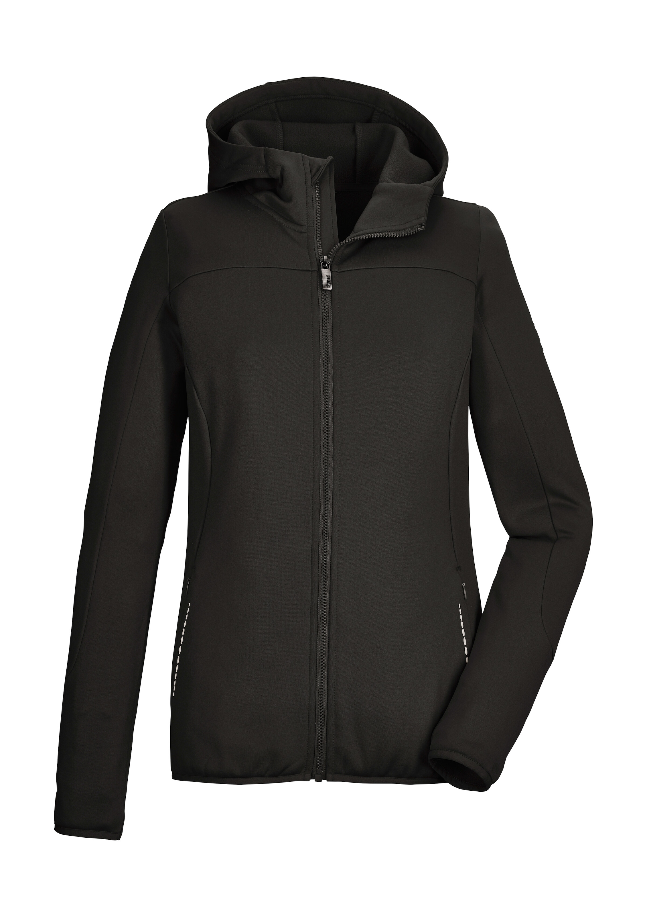 Killtec Strickjacke "KOW 7 WMN FLX JCKT" Sportliche Damenjacke, Comfort-Stretch, Kinnschutz, Taschen