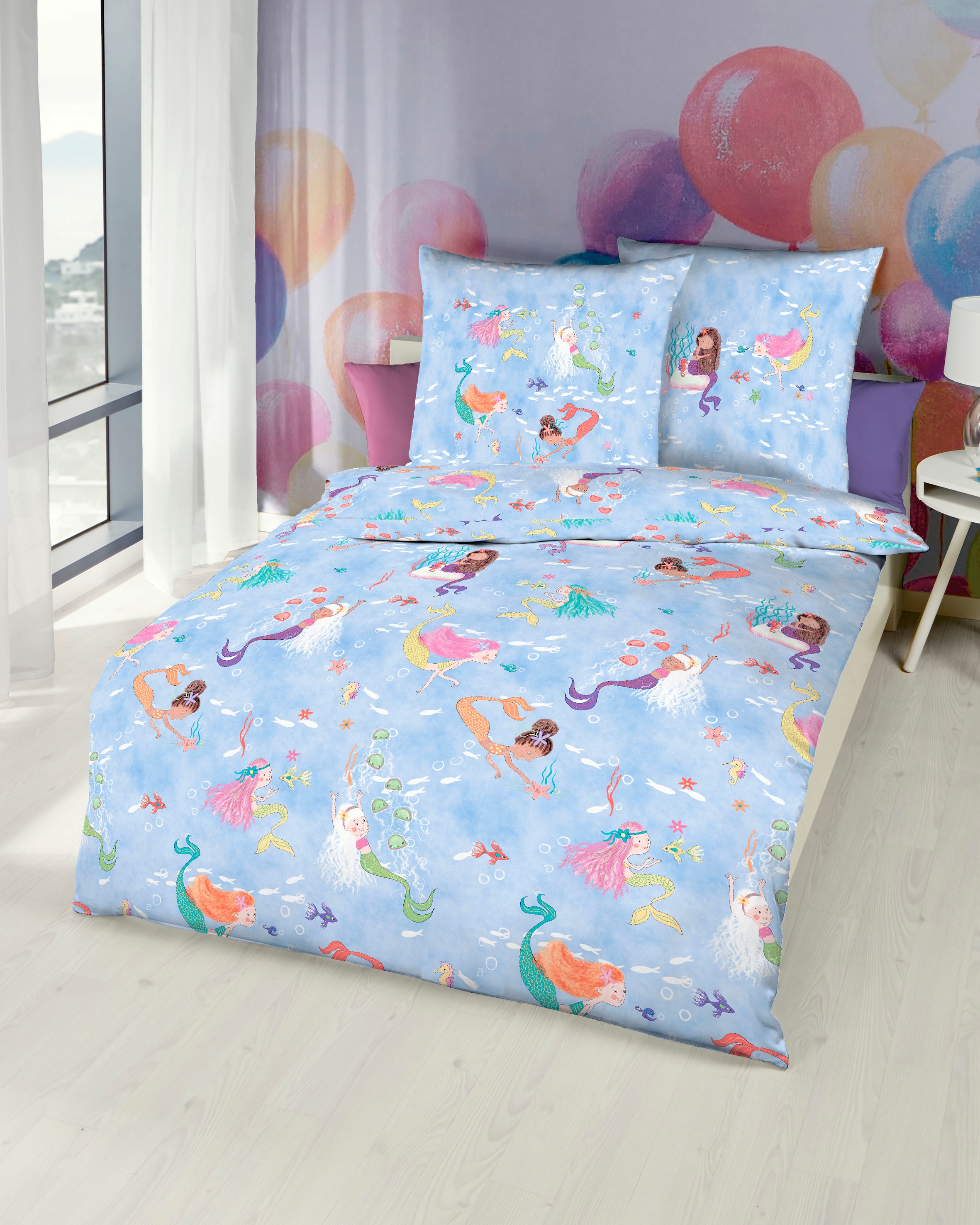 Kaeppel Kinderbettwäsche "Mermaids" 2 tlg. angenehm wärmend günstig online kaufen