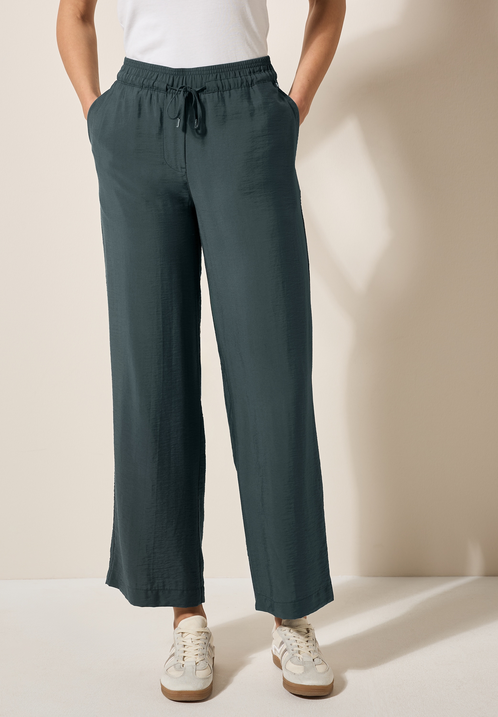 Cecil Stoffhose »Style Neele«, mit elastischem Bund mit Tunnelzug
