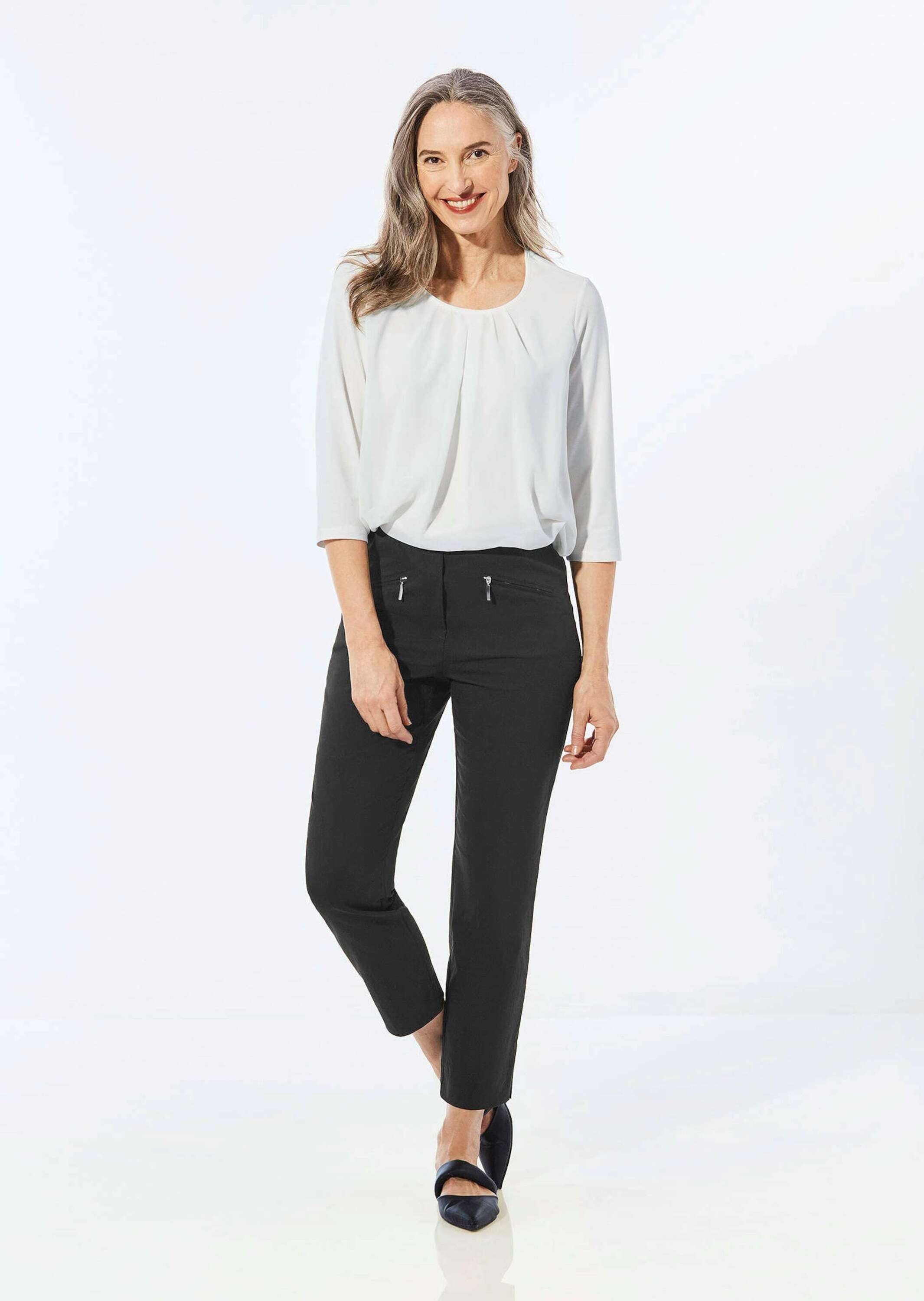 GOLDNER 7/8-Hose »Stretchhose LOUISA, dehnbar & mit Taschen«