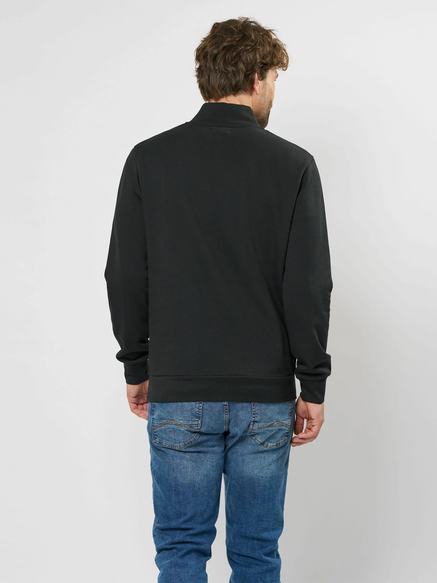 MCS Strickpullover »MCS sweatshirt with half-zip Clement«