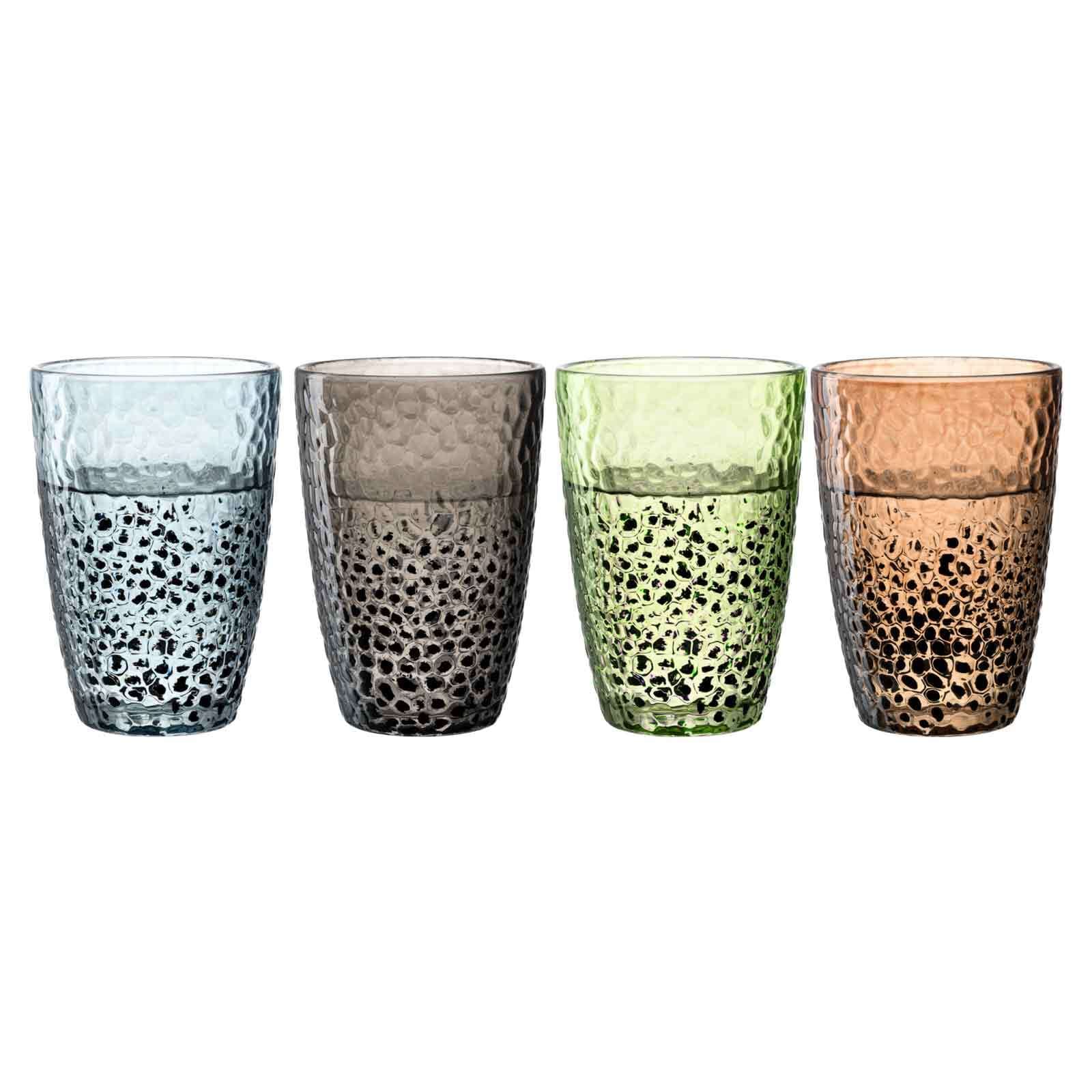 LEONARDO Glas »Trinkgläser Matera 340 ml 4er Set bunt«