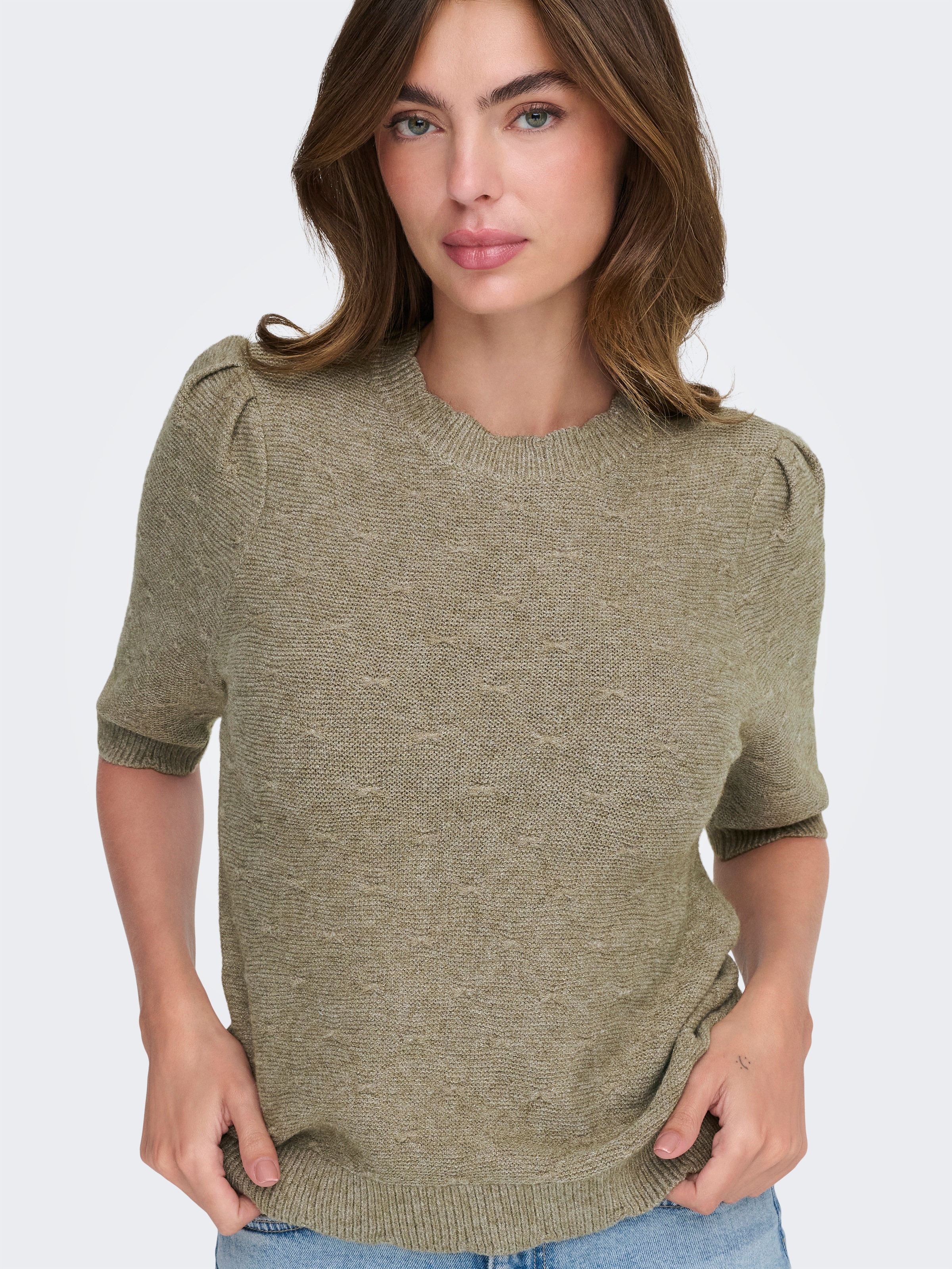 ONLY Strickpullover "ONLKATIA SS STRUCTURE O-NECK CC KNT" günstig online kaufen