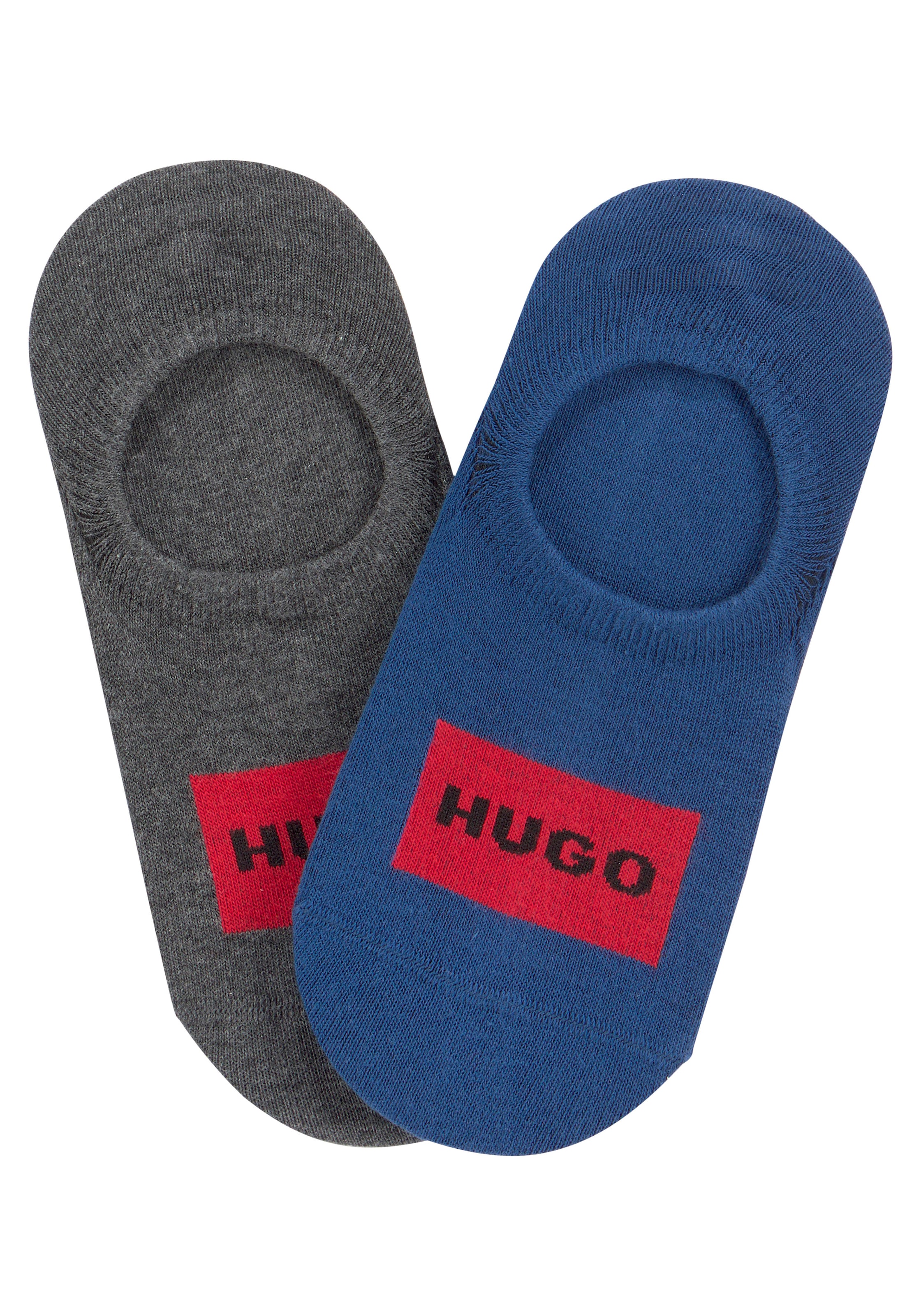 HUGO Sneakersocken "2P LOWCUT LABEL COL", (Packung, 2 Paar) günstig online kaufen