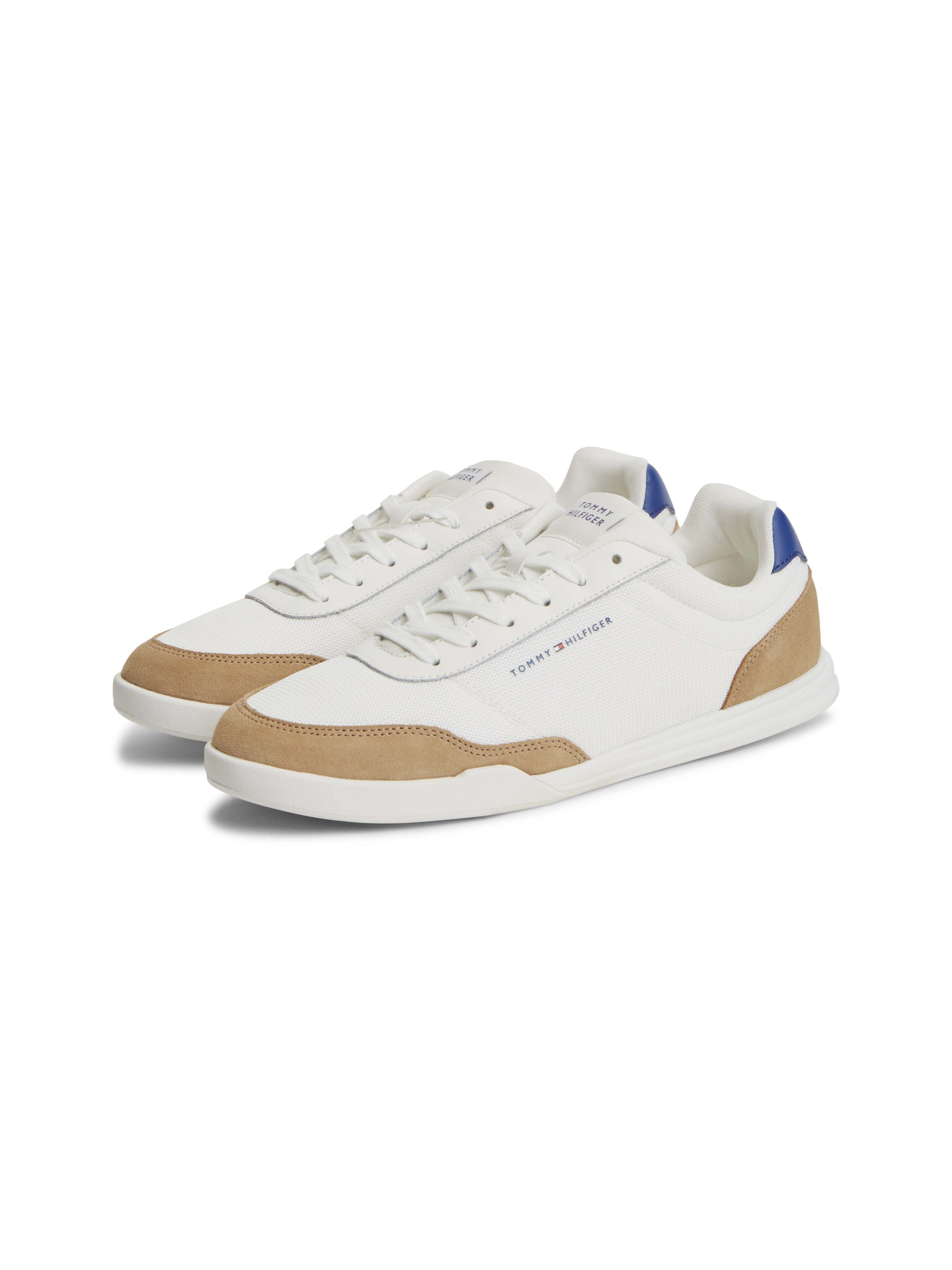 Tommy Hilfiger "LO PRO CUPSOLE NYLON SUEDE MIX" Freizeitschuh, Halbschuh, Schnürschuh mit seitlichem Logo