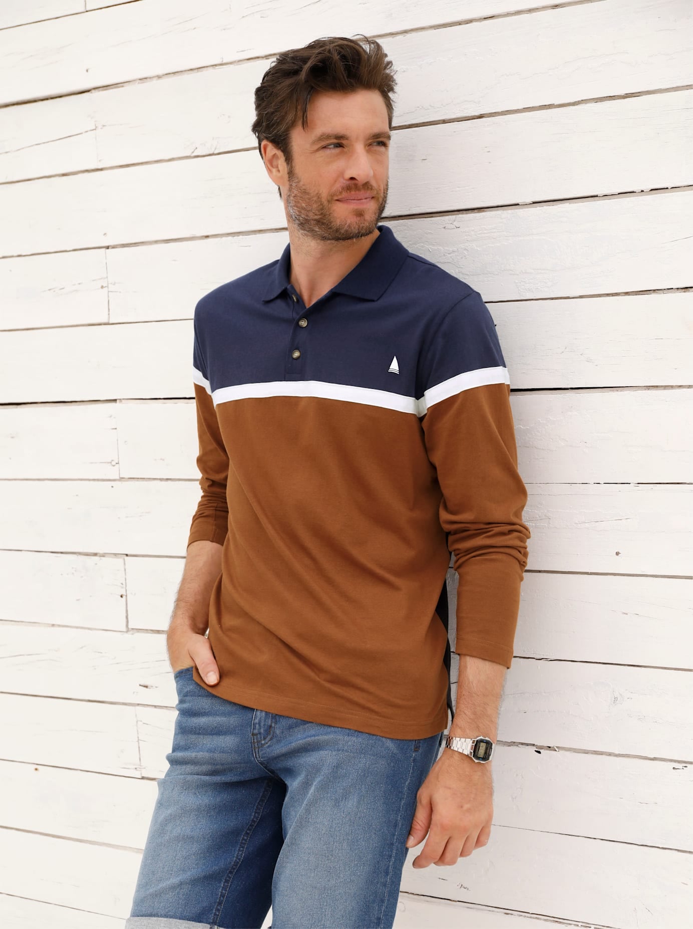 Catamaran Langarmshirt "Langarm-Poloshirt" 1 tlg.