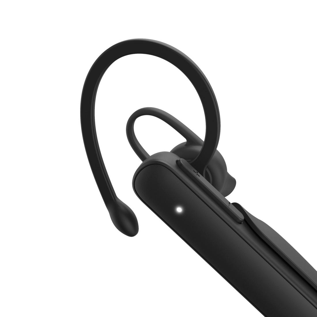 Hama Bluetooth-Kopfhörer »Mono-Bluetooth®-Headset mit Ladestation, kabellos, Multipoint«, Echo Noise Cancellation (ENC)-Stummschaltung-Sprachsteuerung, filtert und unterdrückt Umgebungsgeräusche, incl. Ladestation