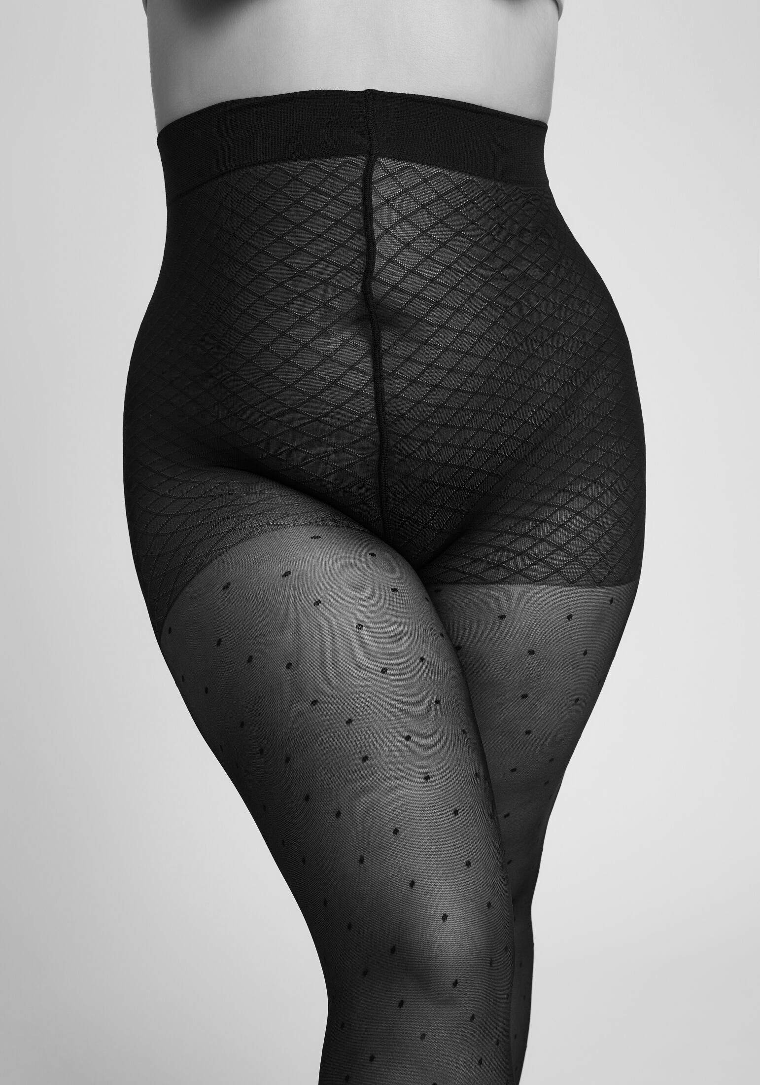 Camano Feinstrumpfhose fine curvy 40 DEN Curvy-Tights, Tupfen-Allover günstig online kaufen