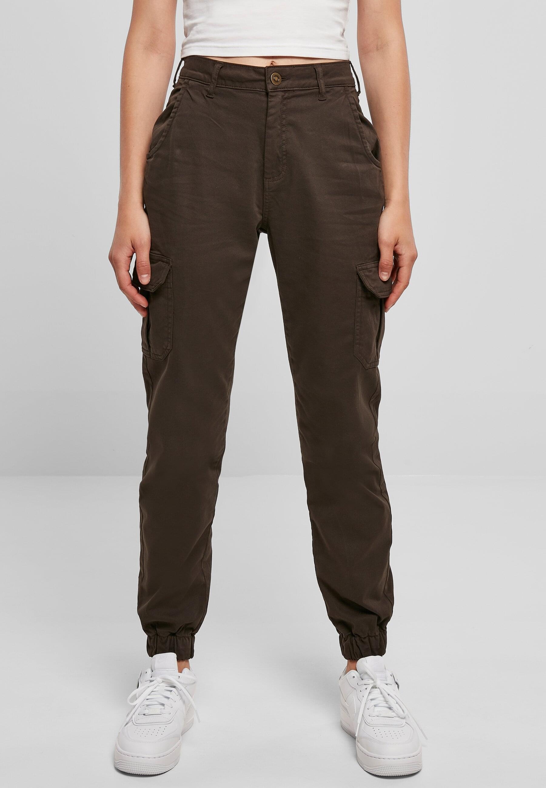 URBAN CLASSICS Cargohose »Urban Classics Damen Ladies High Waist Cargo Pants«, (1 tlg.)