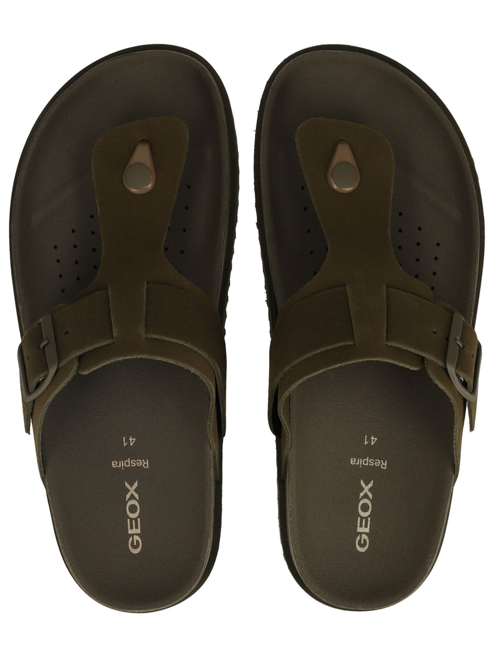 Geox Zehentrenner »Geox Pantoletten Veloursleder«