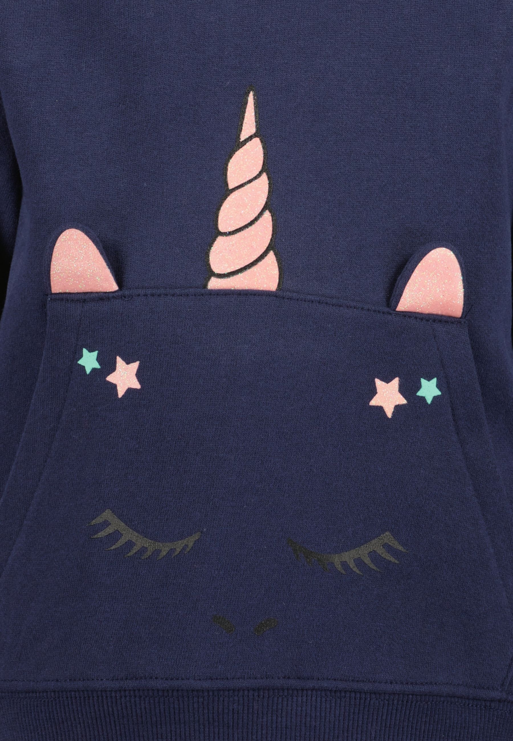 Blue Seven Kapuzensweatshirt , mit tollem Einhorn-Motiv
