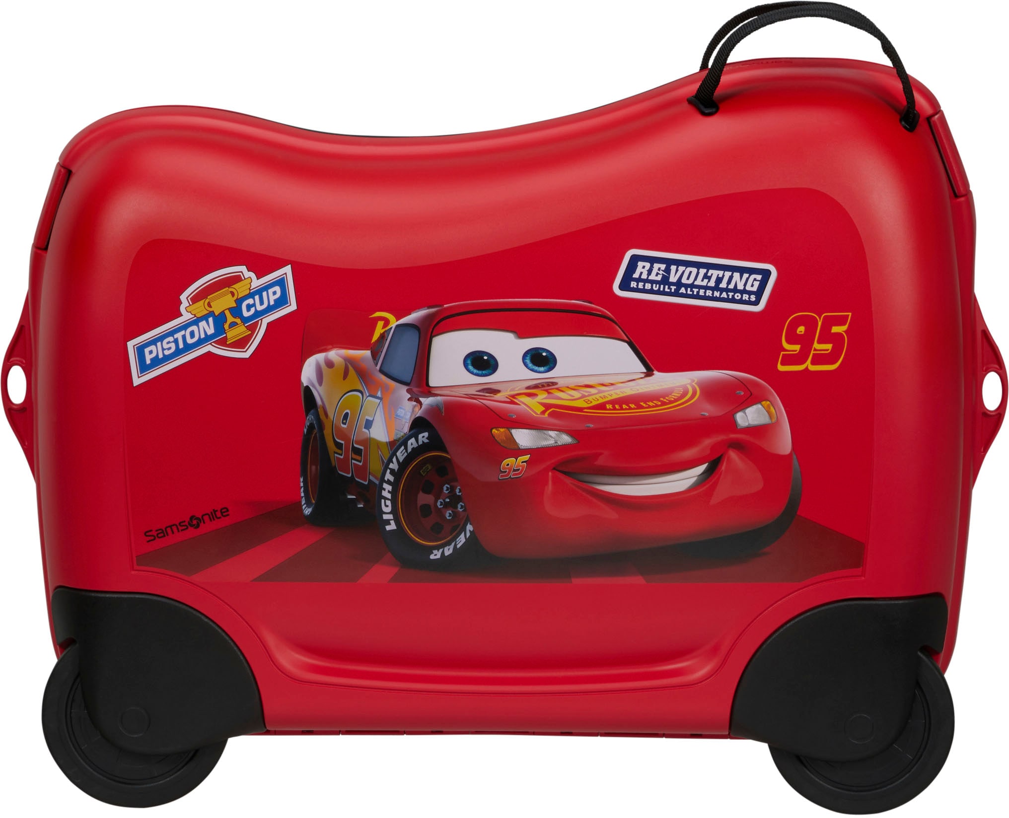 Samsonite Kinderkoffer »Dream2Go Ride-on Trolley, Disney Cars«, 4 Rollen, Kinderreisekoffer Handgepäck zum sitzen und ziehen