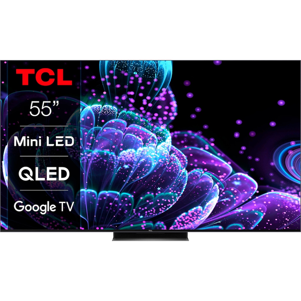 TCL QLED Mini LED-Fernseher »55C831X2«, 139 cm/55 Zoll, 4K Ultra HD, Google TV-Smart-TV