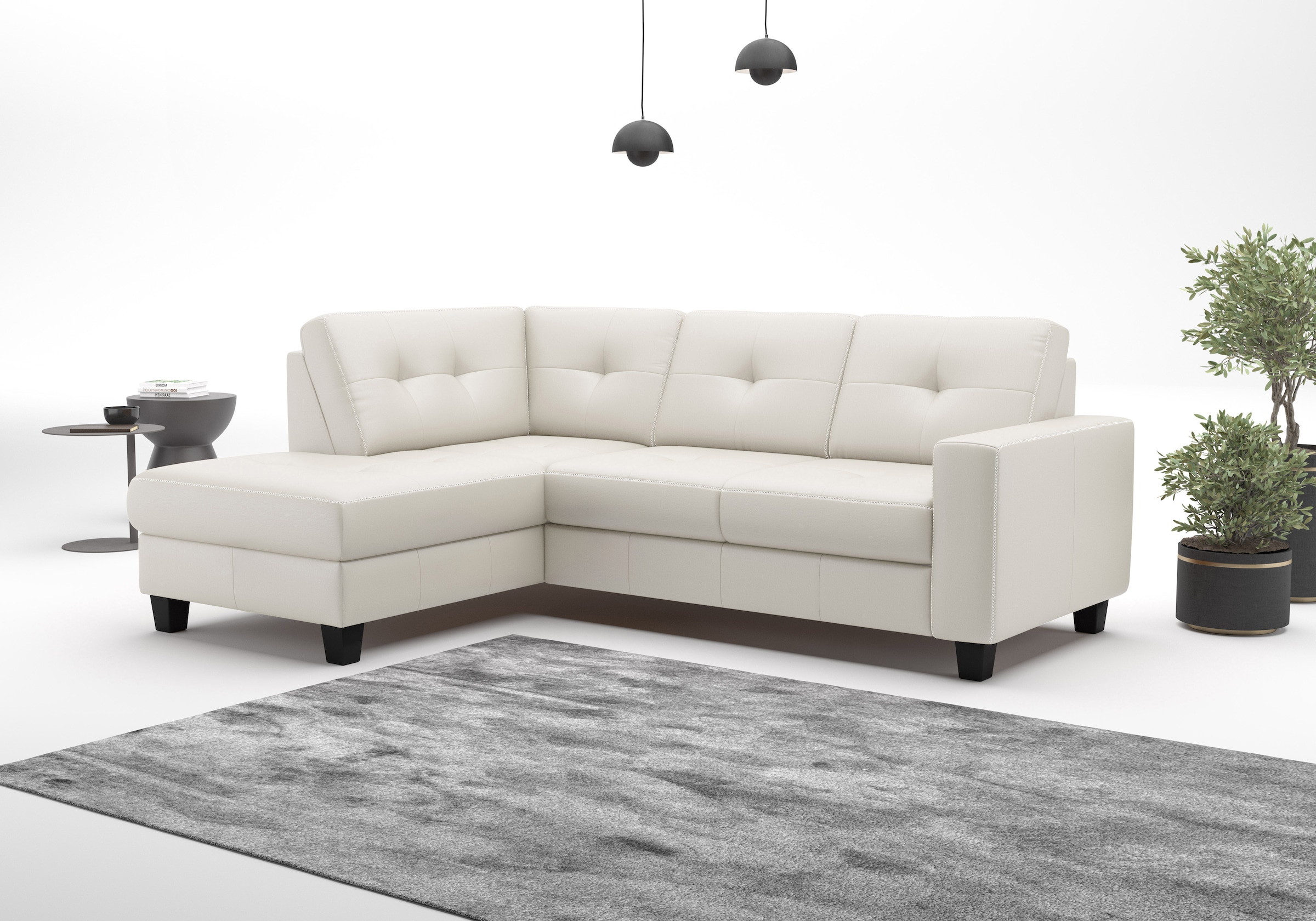 OTTO home Ecksofa "Varese" wahlweise mit Schlaffunktion und Bettkasten