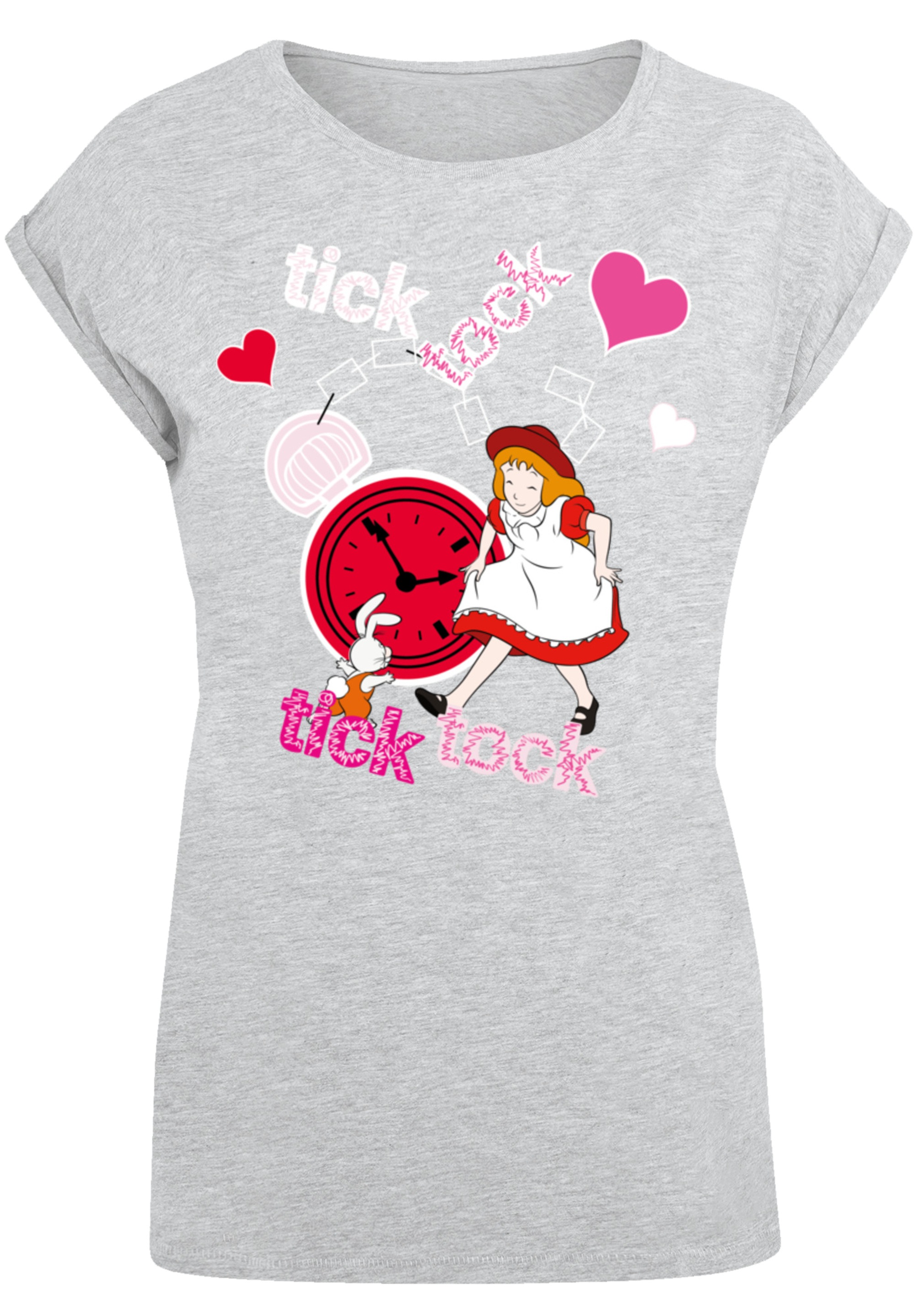 F4NT4STIC T-Shirt »Alice im Wunderland Tick Tock«, Retro, Heroes of Childhood, TV Serie