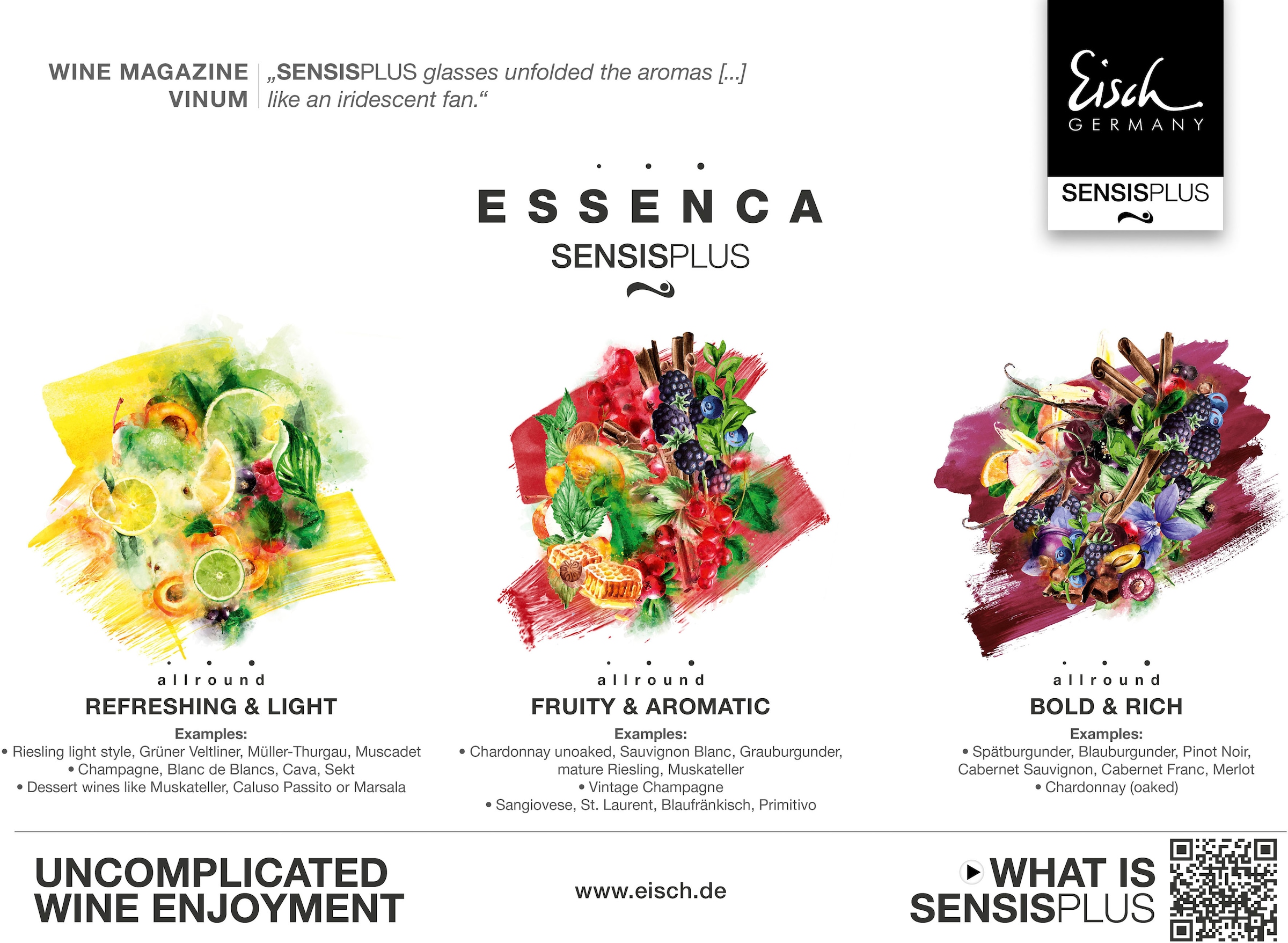 Eisch Germany Champagnerglas »ESSENCA SENSISPLUS«, (Set, 2 tlg., 2 Gläser im Geschenkkarton), Allroundglas, 2-teilig, 400 ml, Made in Germany