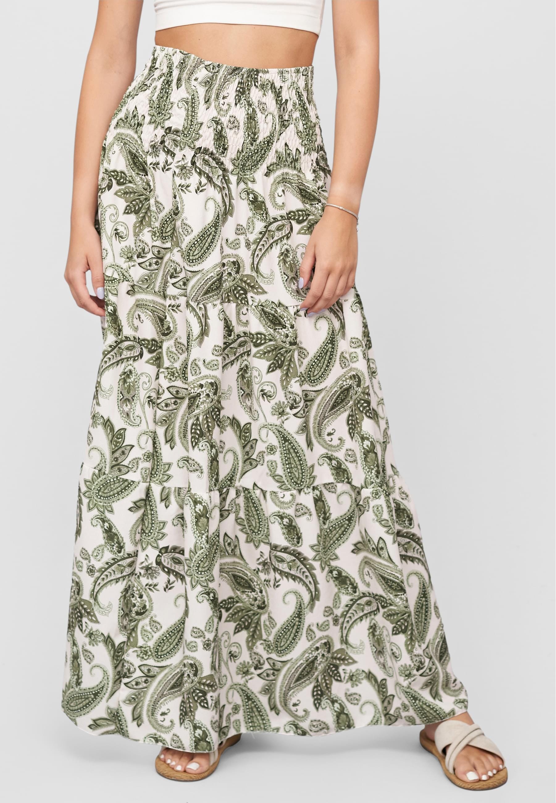 CLOUD 5IVE Sommerrock »CLOUD 5IVE Maxi Skirt with paisley print«, 1 Stk.
