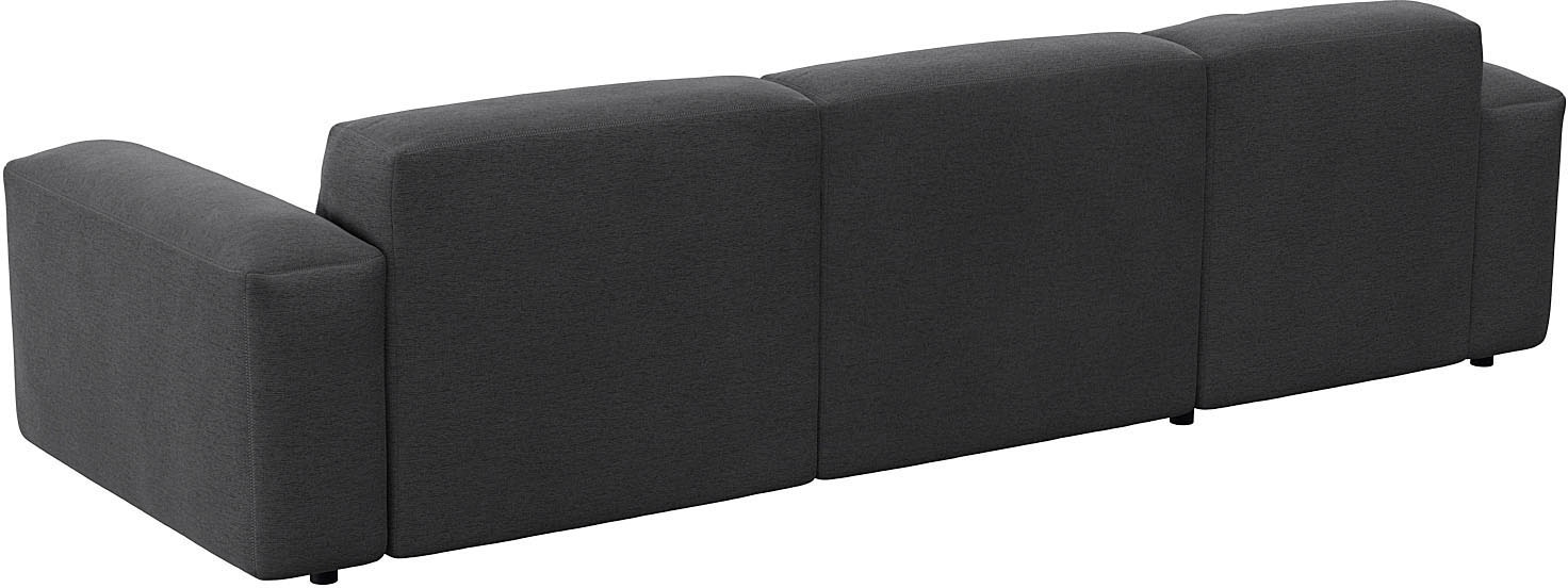 FLEXLUX Ecksofa »Lucera bequem und komfortabel durch hochwertigen Sitzaufbau, L.Form«, modern & anschmiegsam, Kaltschaum, Stahl-Wellenunterfederung