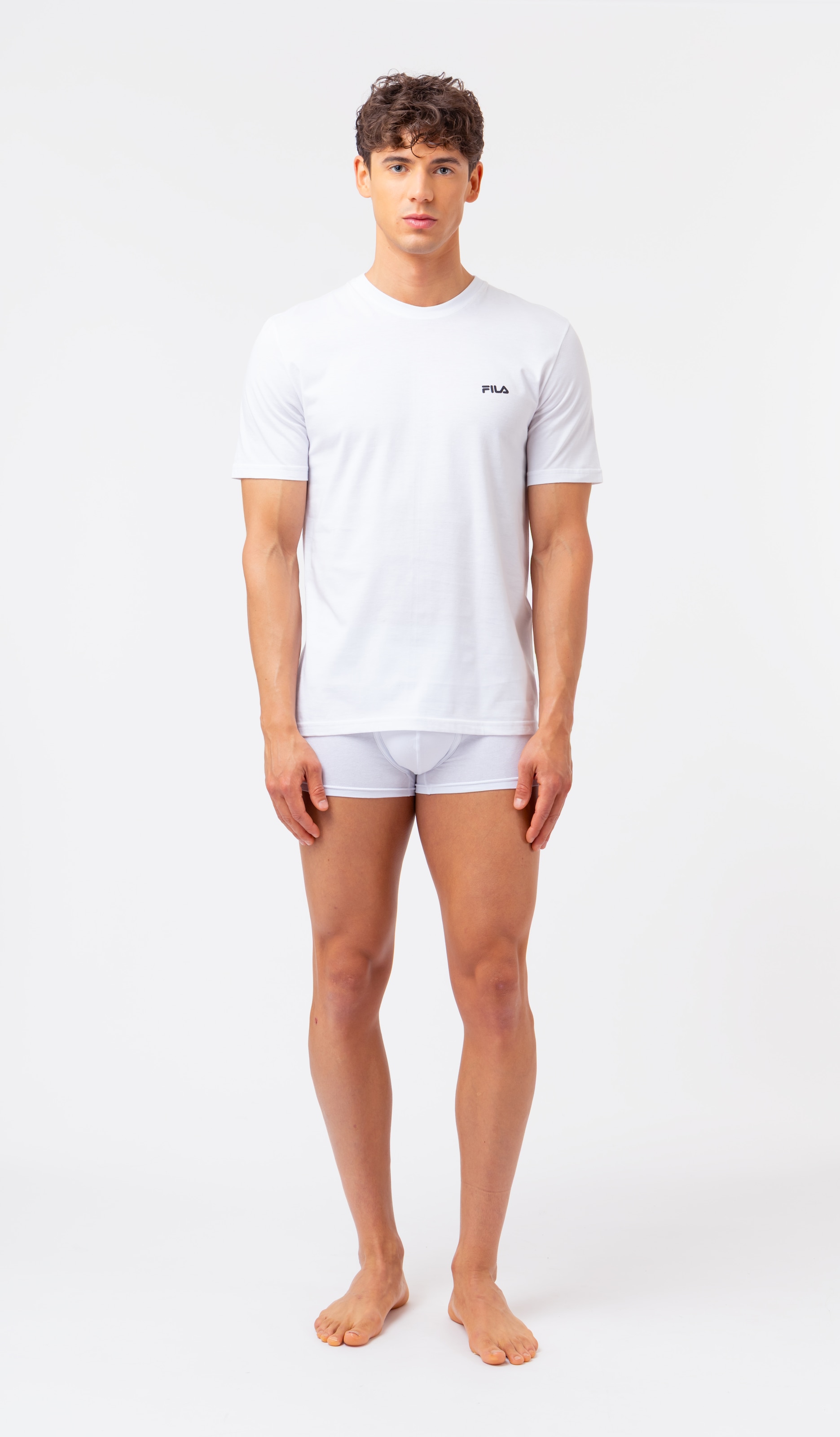 Fila Unterziehshirt 2er Pack,  mit Rundhalsausschnitt und kurzen Ärmeln