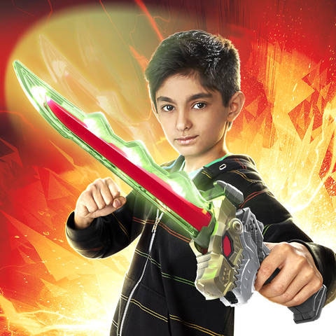 Hasbro Lichtschwert »Power Rangers Dino Fury Chromafury Schwert«, mit Licht- und Sound