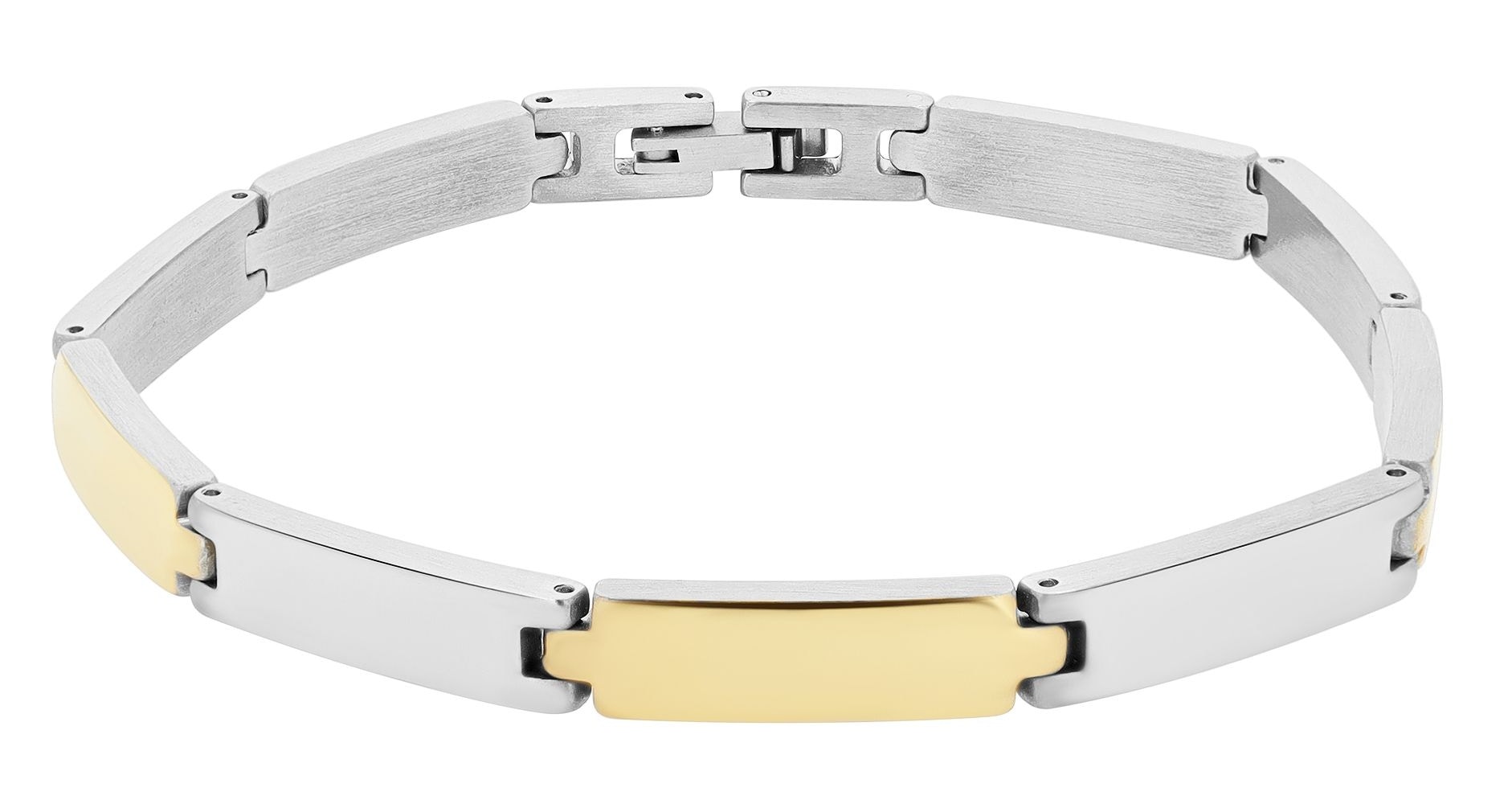 ADELIA ́S Damen Gliederarmband "Armband – Gliederarmband aus Edelstahl 21 cm", 21cm, Edelstahl, gold, Edelstahl, Armbänder, Ein stilvolles Geschenk