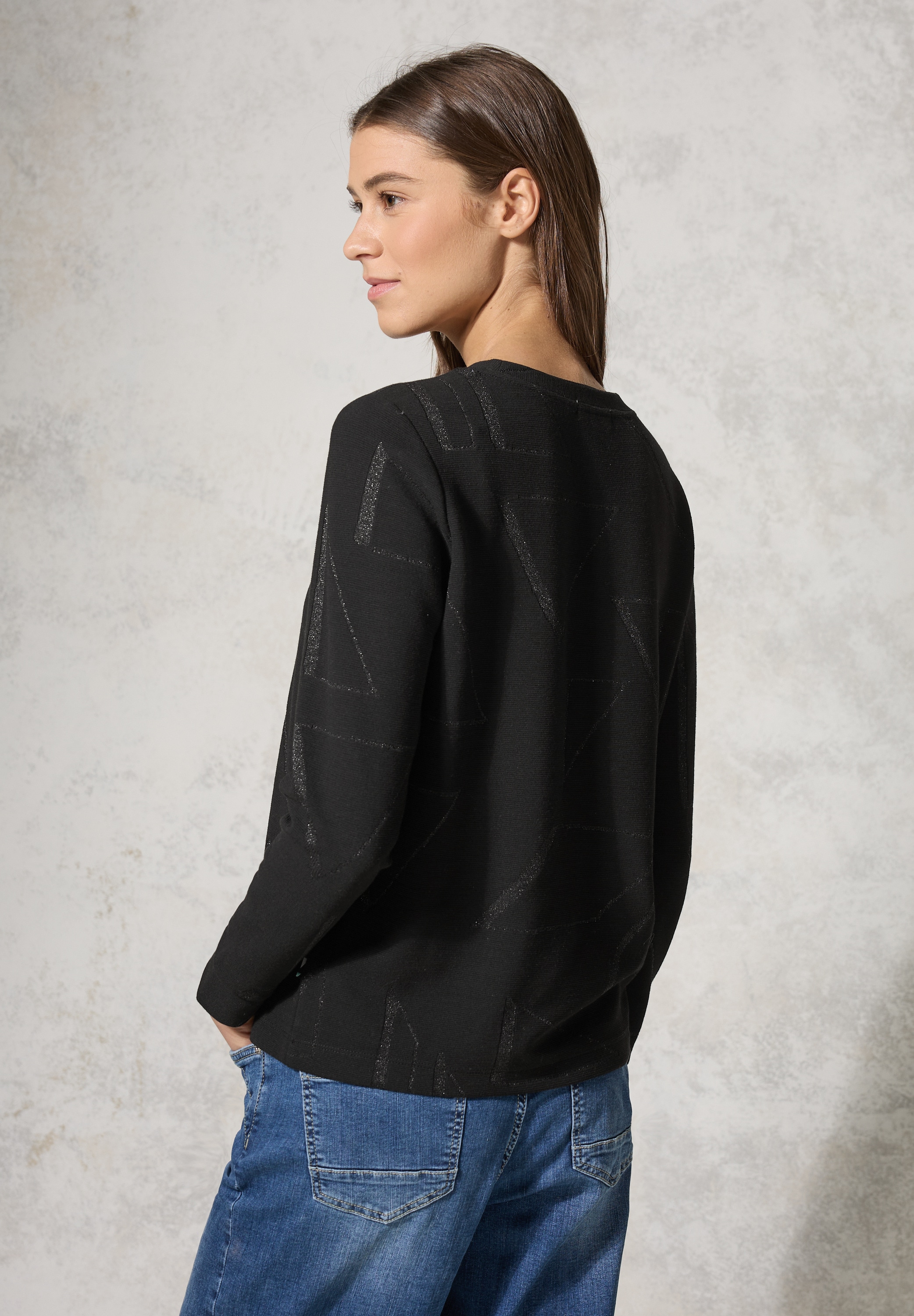 Cecil Langarmshirt, mit Glitzer-Details