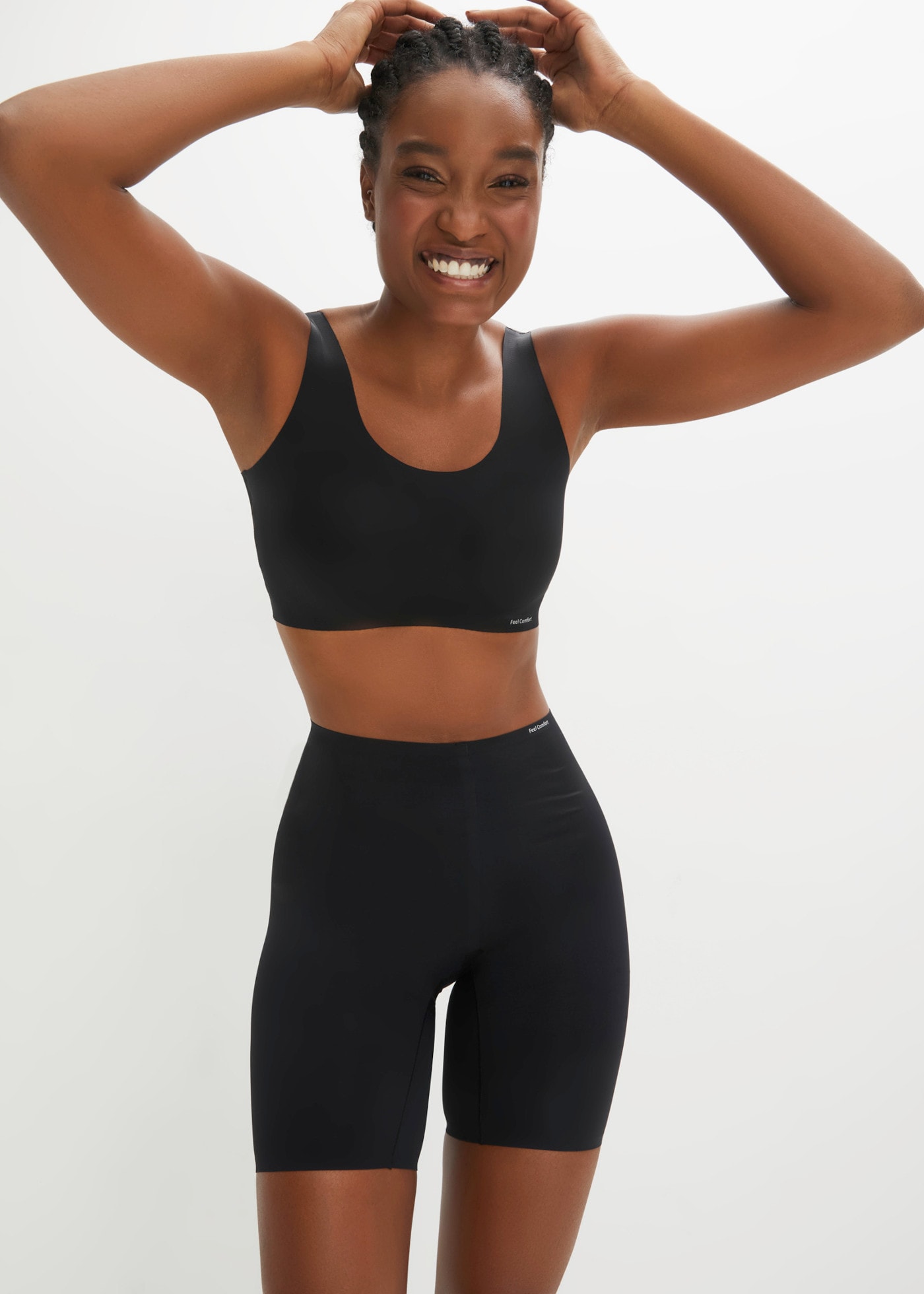 bonprix Lange Unterhose Feel Comfort Lasercut, elastische Qualität