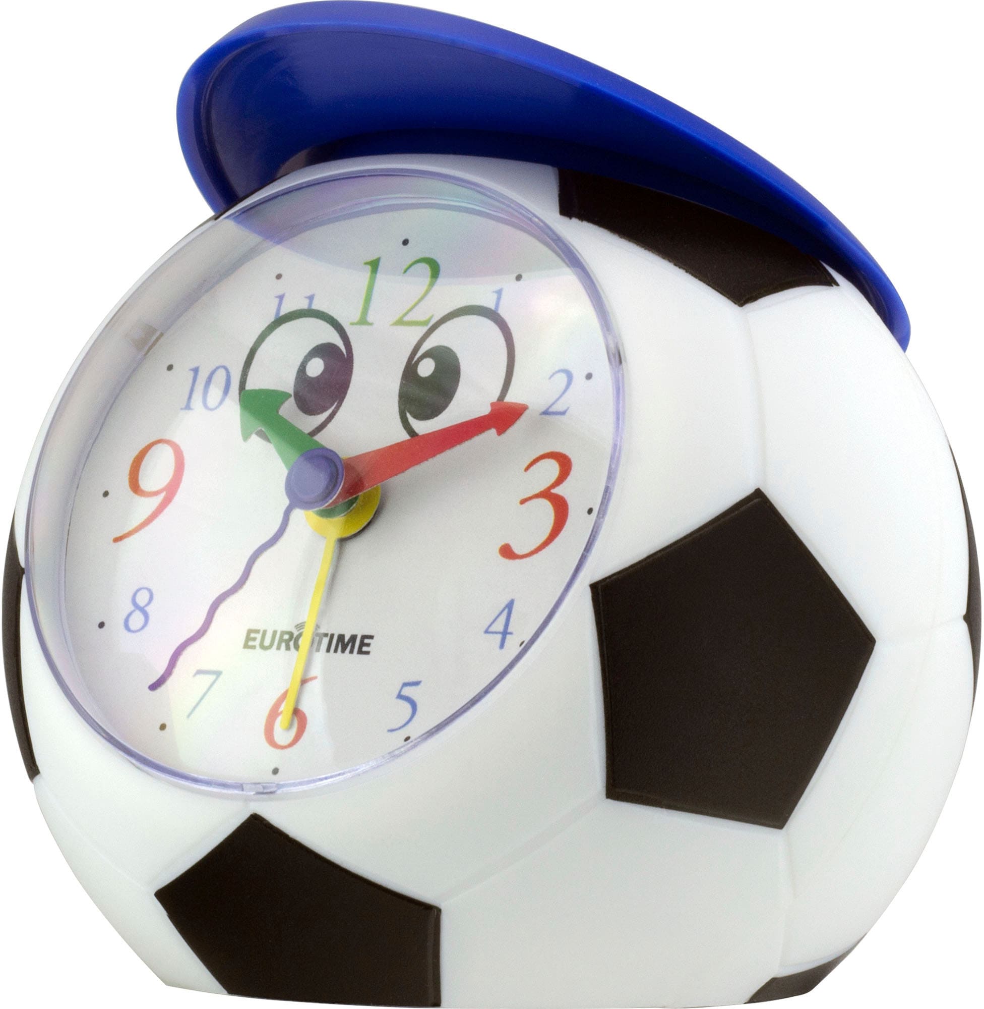 EUROTIME Quarzwecker »28819-00«, Kinderwecker, Lernwecker, Fußball, ideal auch als Geschenk