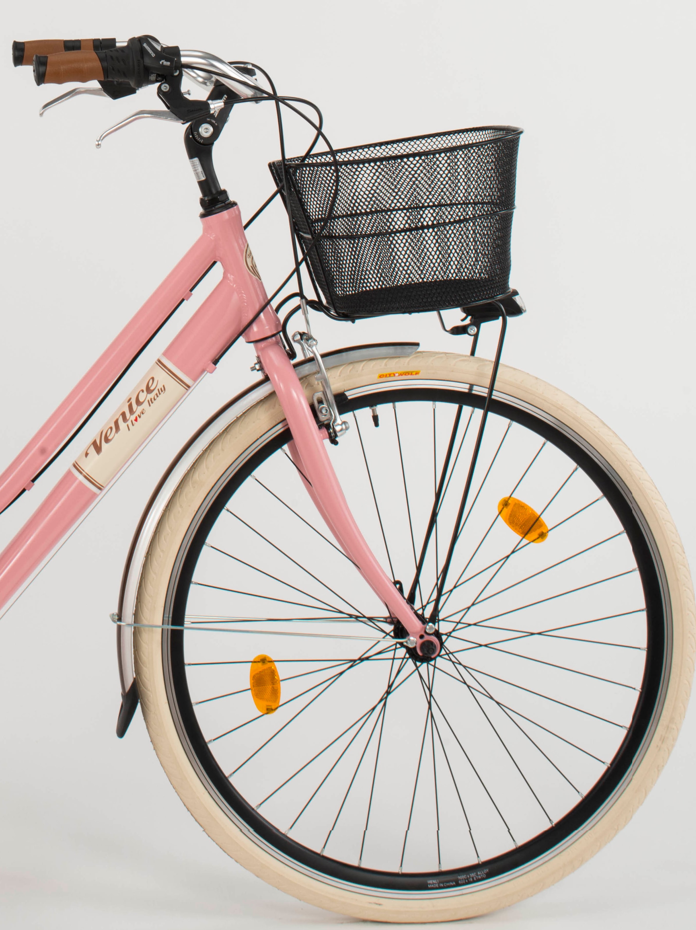VENICE - I love Italy Cityrad »Citybike 605 Alu Lady« 6 Gang Kettenschaltung für Damen, Kettenschaltung