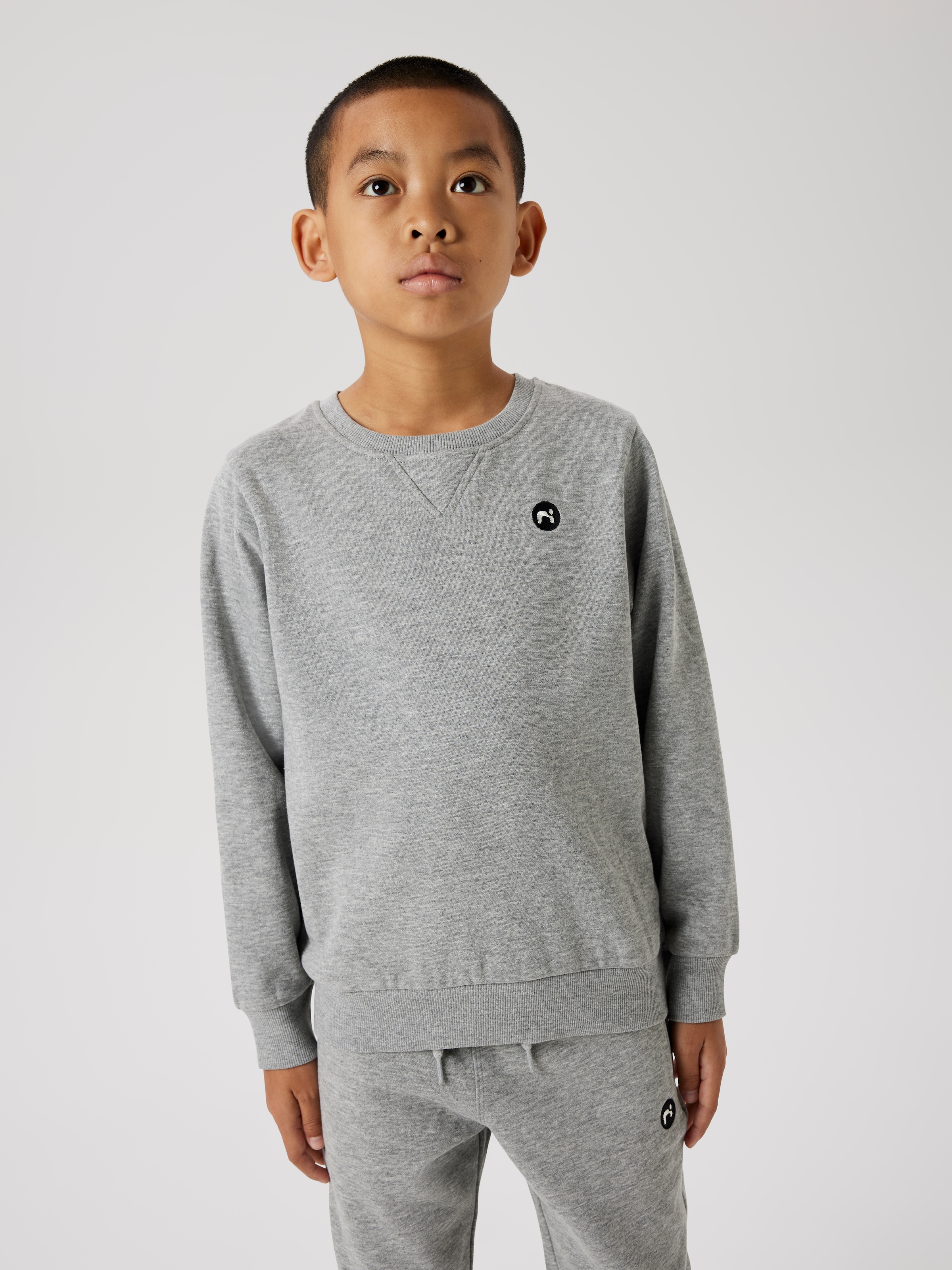 Name It Sweatshirt "NKMVIMO für Jungen mit Bündchen und klassischer Form", unifarben, casual, regular fit, Baumwollmischung, Rundhals