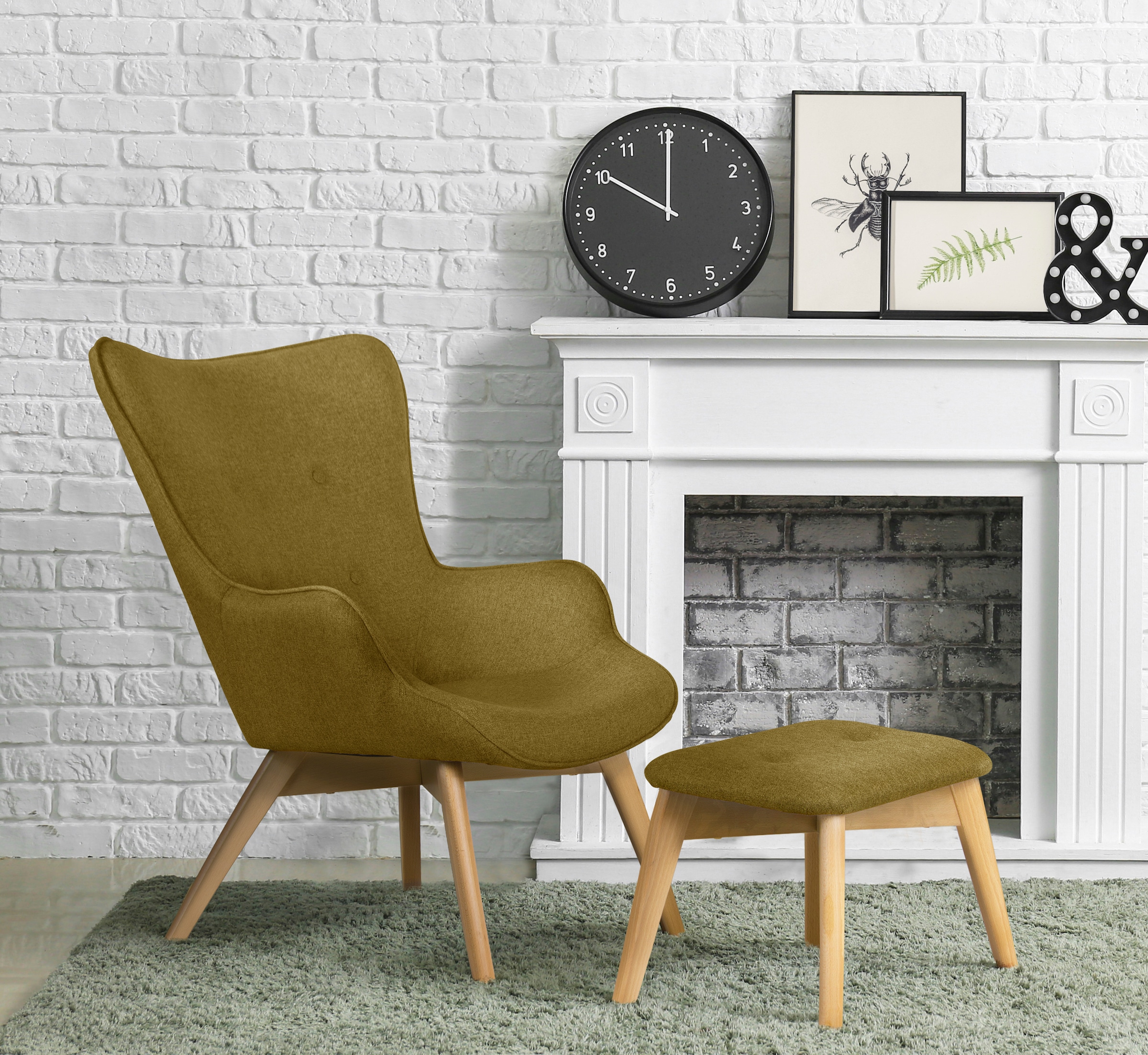 Home affaire Sessel "Nicko" wahlweise mit und ohne Hocker günstig online kaufen