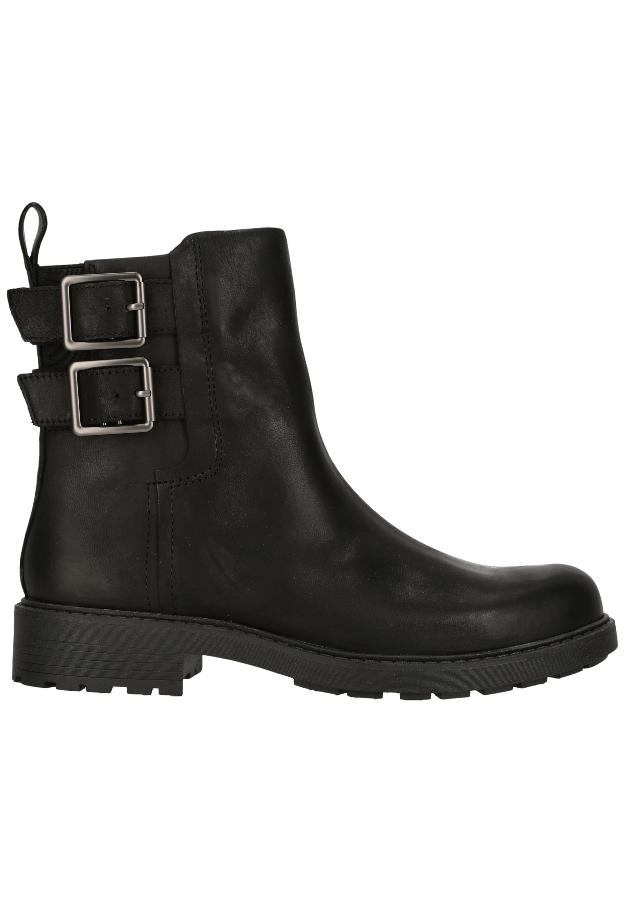 Clarks Schnürschuh »Orinoco2 Bay Black Leather«  mit stilvollen Schnallen