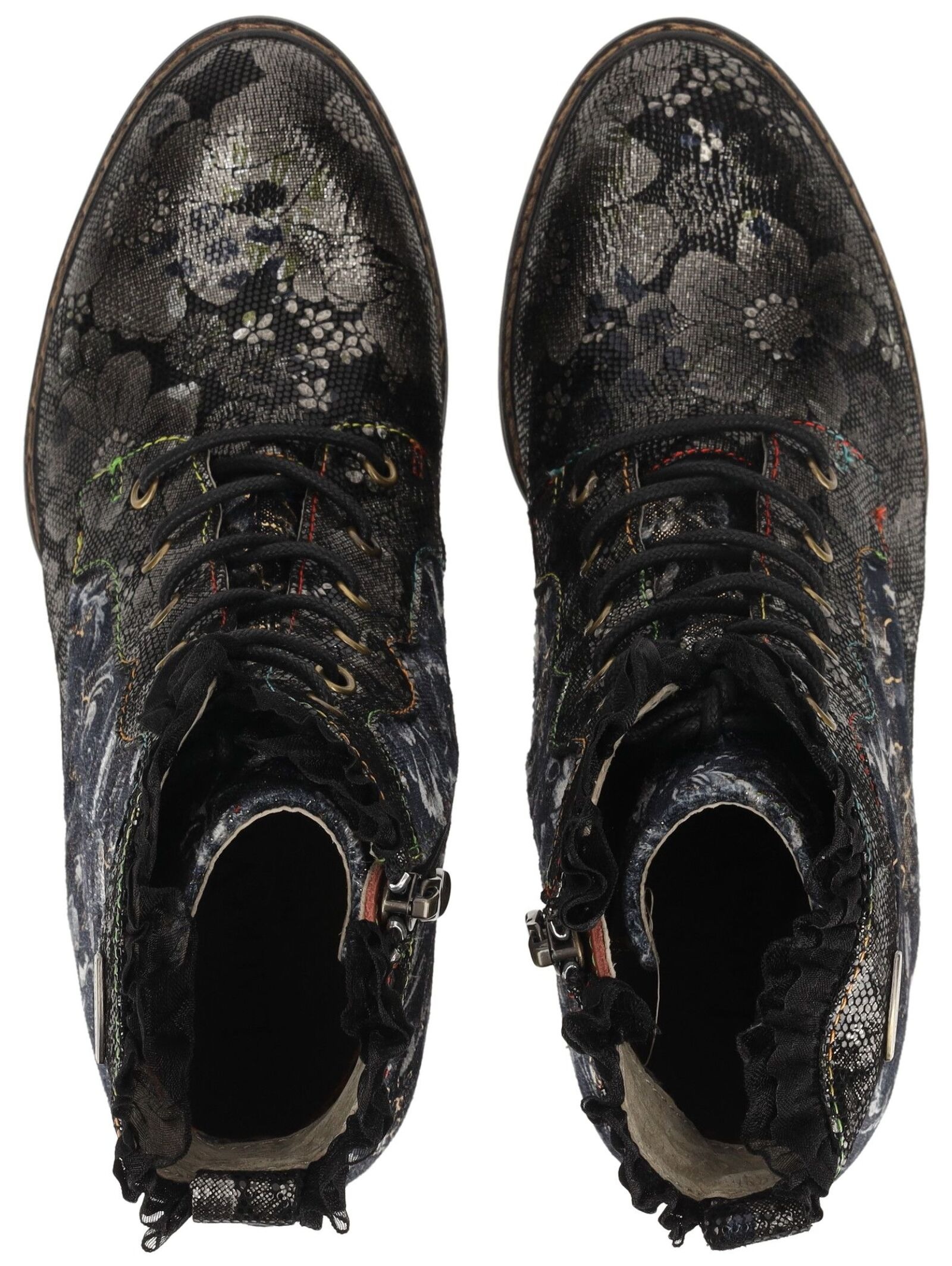 LAURA VITA Schnürstiefelette »LAURA VITA Pumps Leder/Textil«